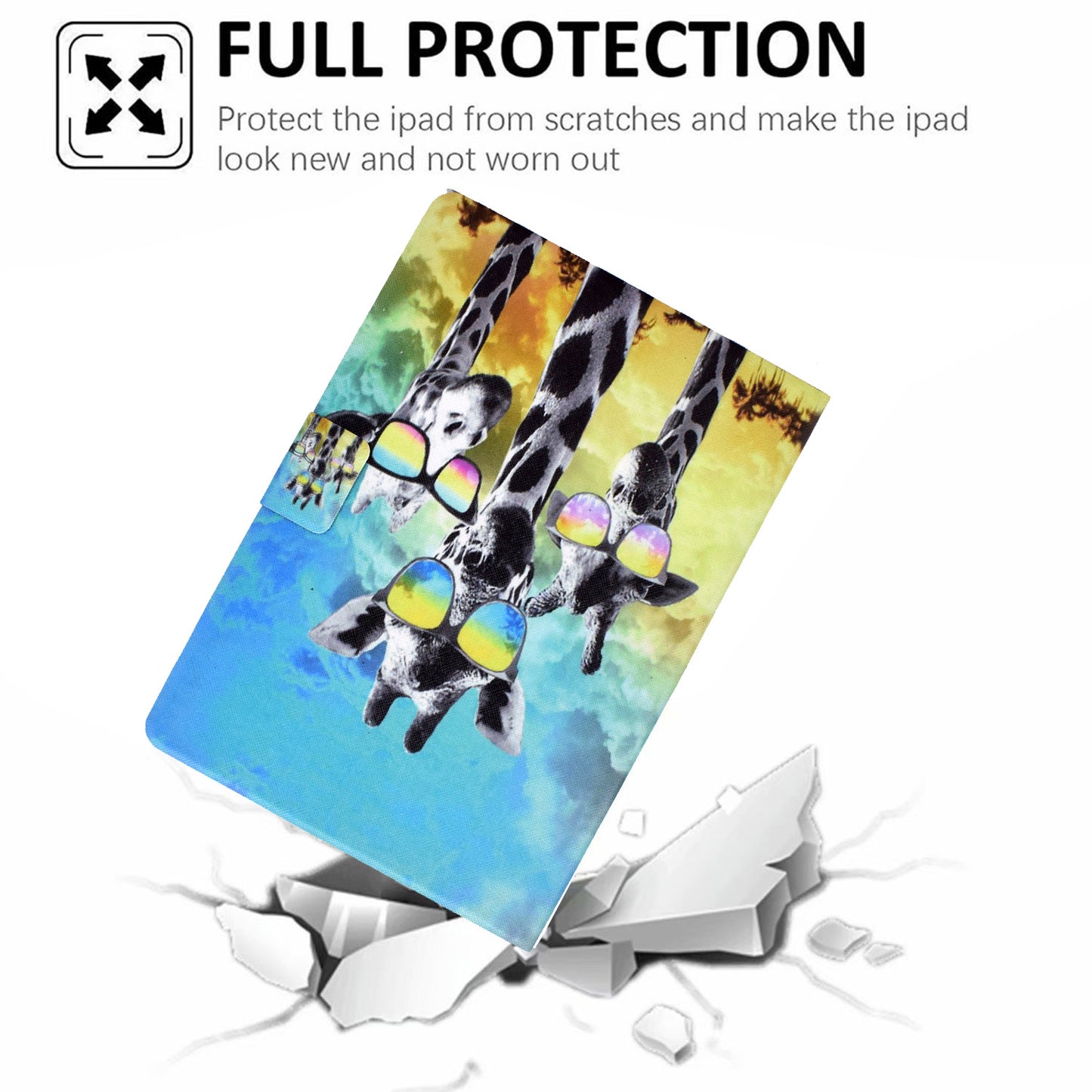 For Huawei MatePad SE 10.4-inch Stand Tablet Leather Case Pattern Printing Card Slot Tablet Cover