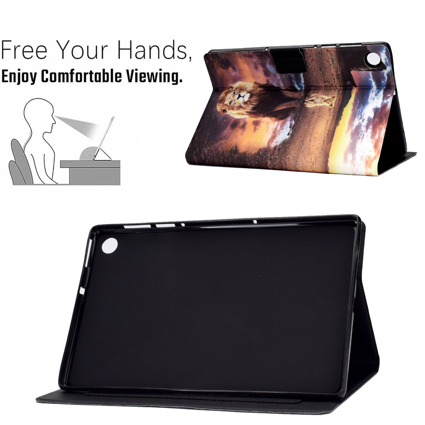 For Huawei MatePad SE 10.4-inch Stand Tablet Leather Case Pattern Printing Card Slot Tablet Cover