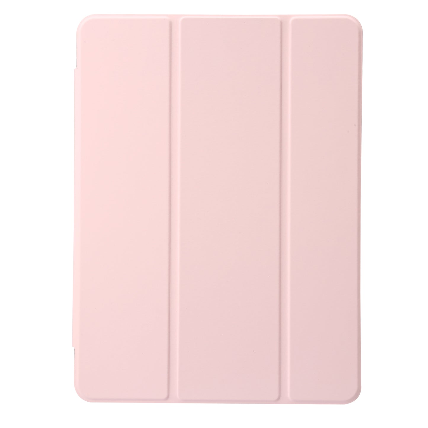 For iPad 10.2 (2021) / (2020) / (2019) Tri-fold Stand Tablet Case PU Leather Transparent Acrylic Tablet Cover