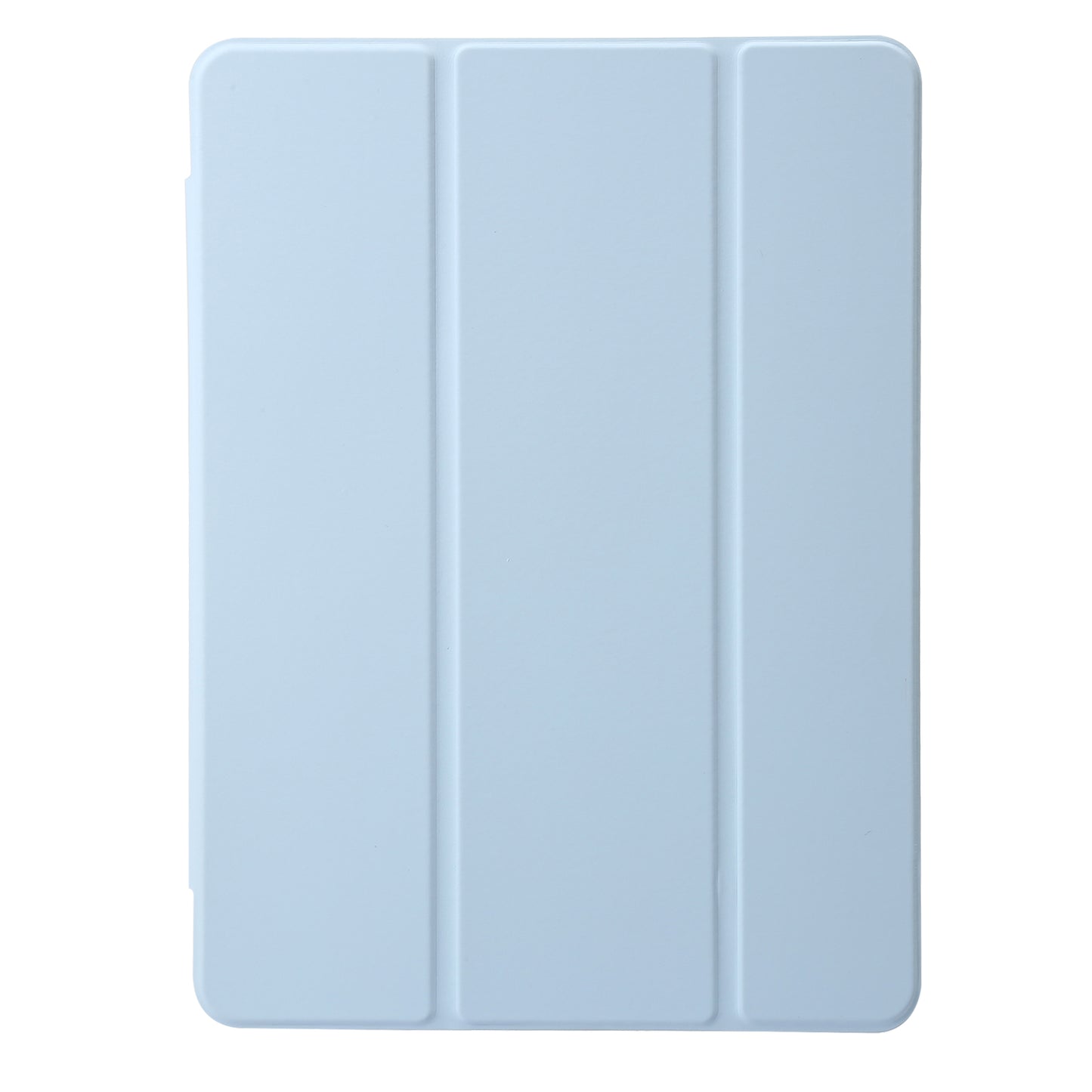 For iPad 10.2 (2021) / (2020) / (2019) Tri-fold Stand Tablet Case PU Leather Transparent Acrylic Tablet Cover