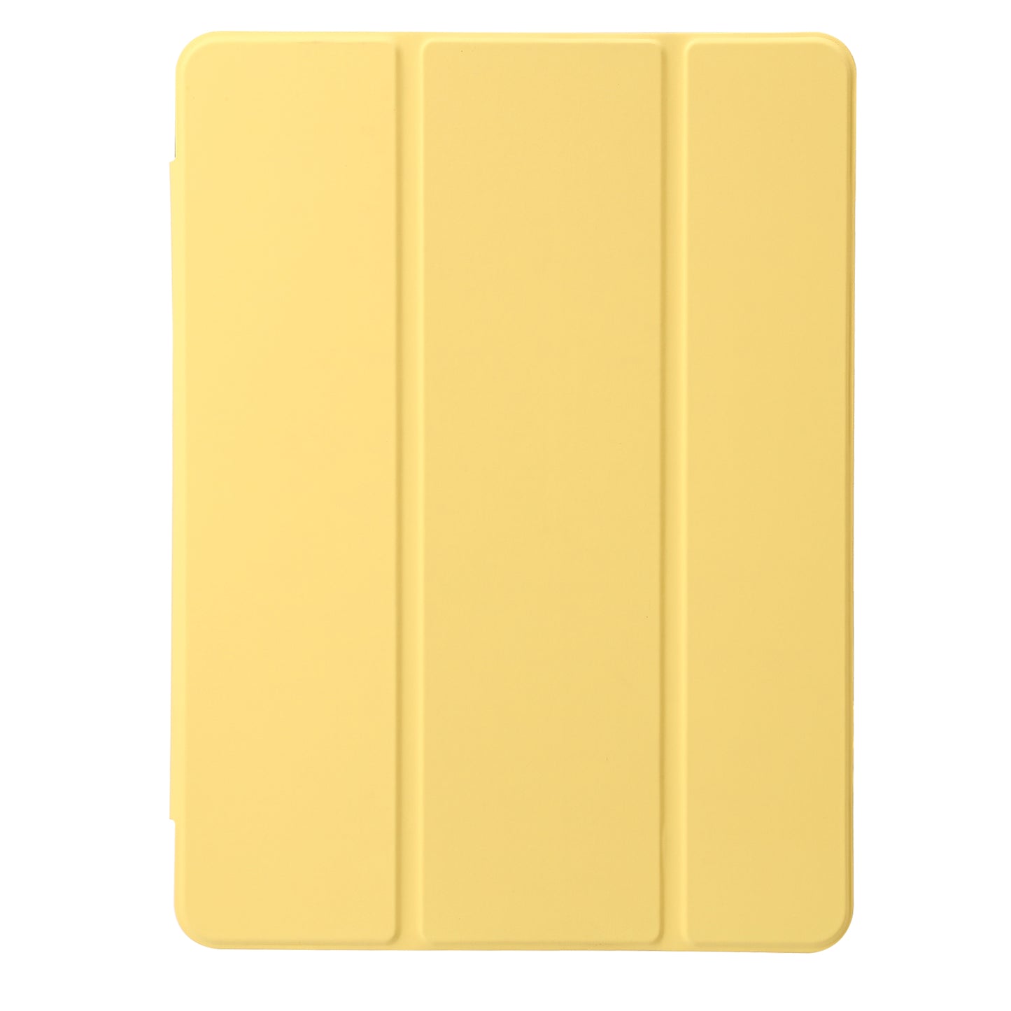For iPad 10.2 (2021) / (2020) / (2019) Tri-fold Stand Tablet Case PU Leather Transparent Acrylic Tablet Cover