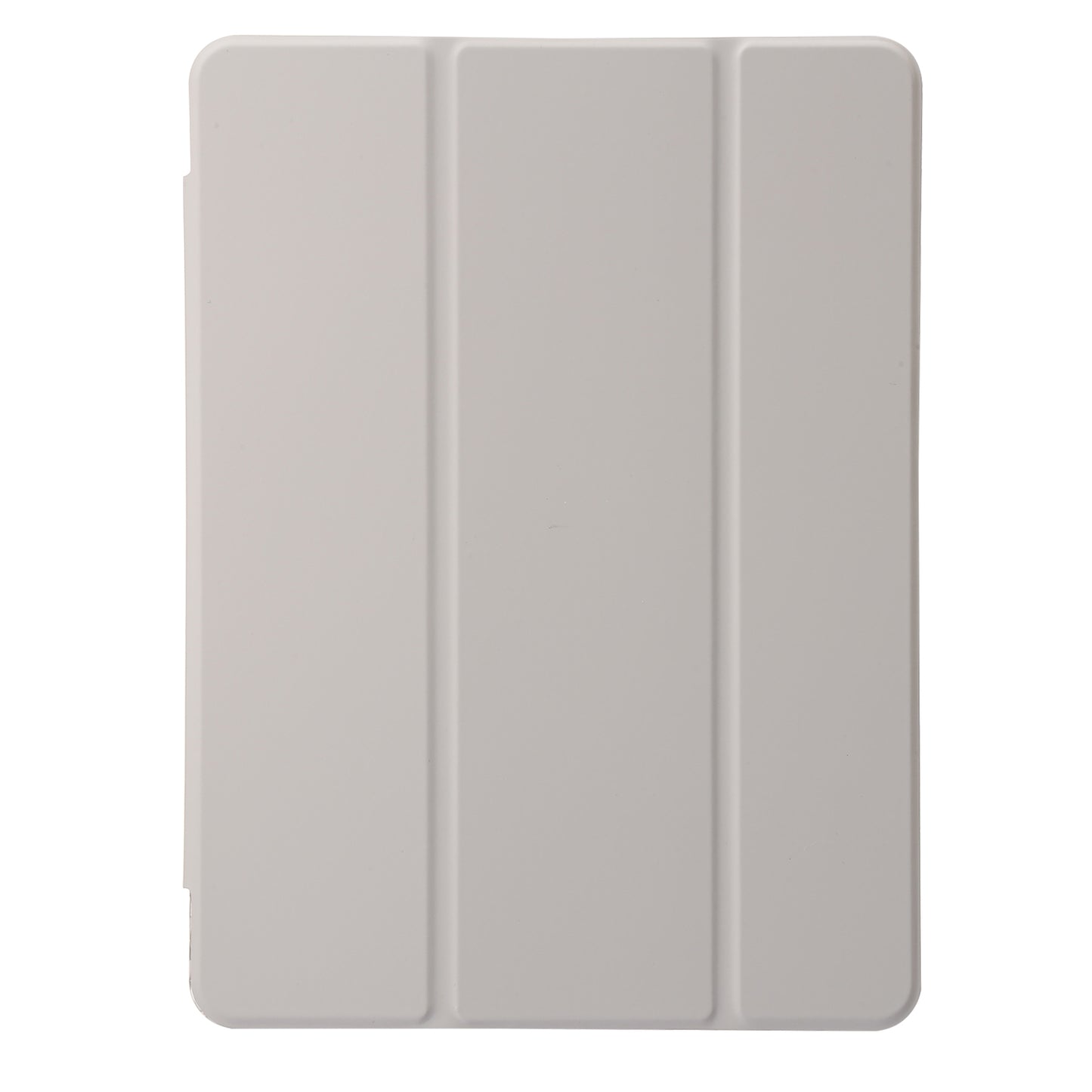 For iPad 10.2 (2021) / (2020) / (2019) Tri-fold Stand Tablet Case PU Leather Transparent Acrylic Tablet Cover