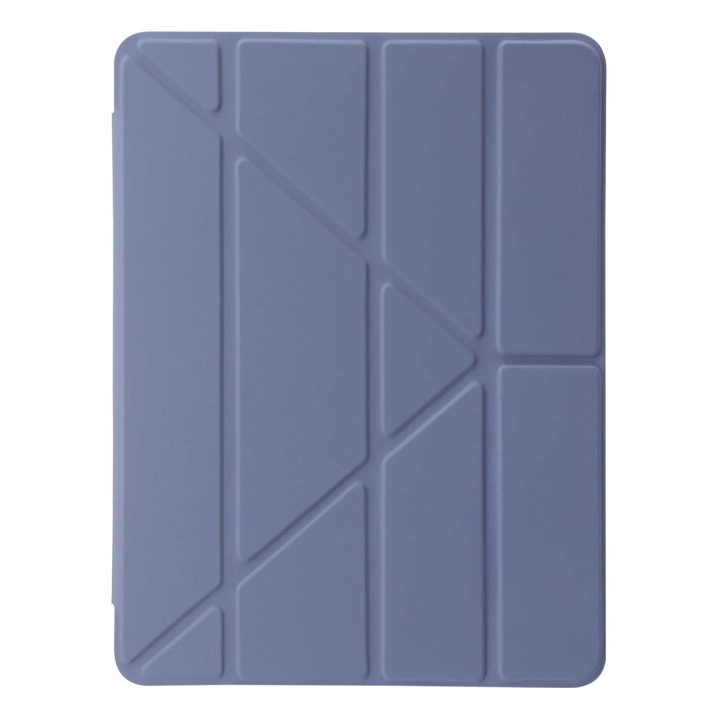 For iPad Air (2013) / Air 2 / iPad 9.7-inch (2017) / (2018) Leather+Clear Acrylic Tablet Case Origami Tri-fold Stand Tablet Cover