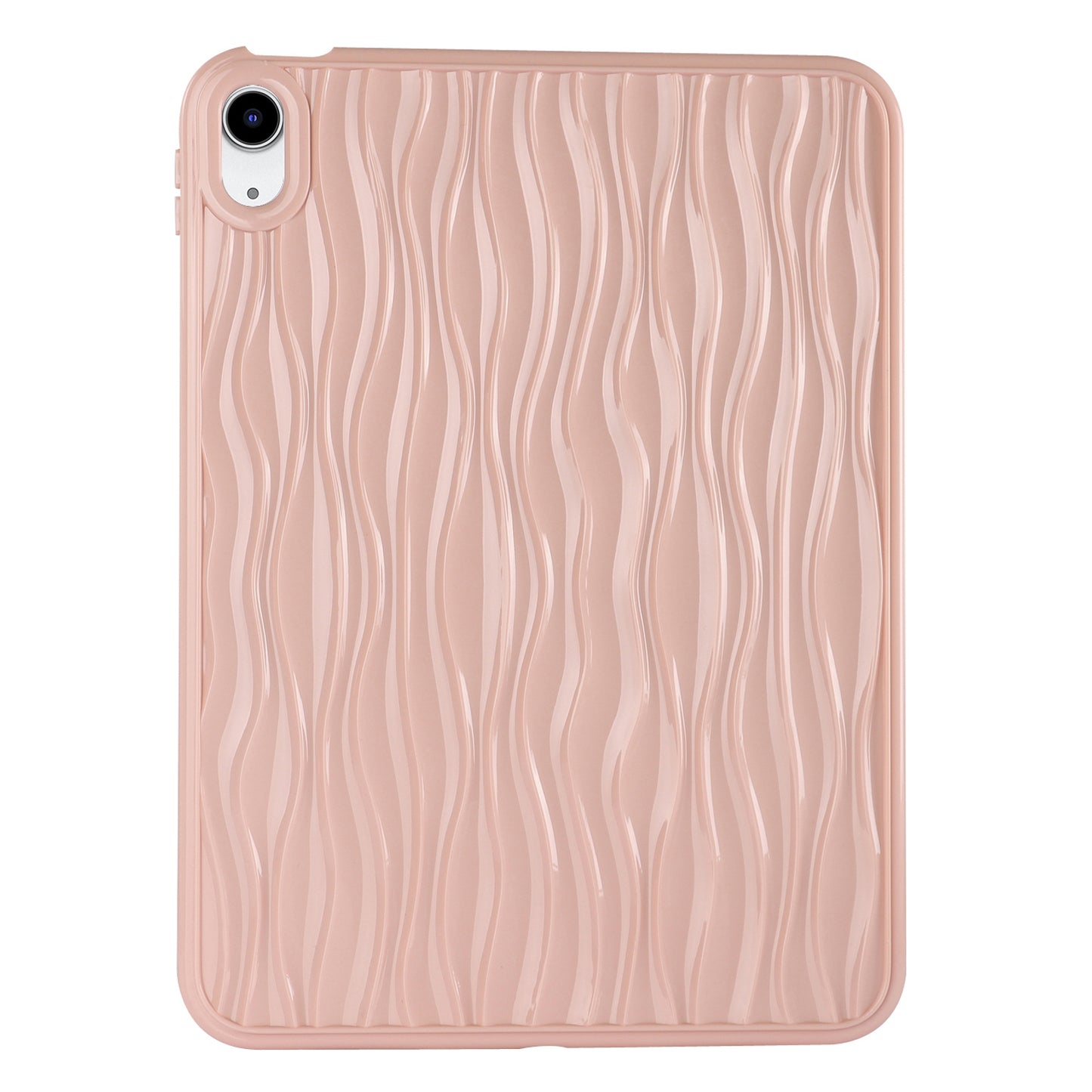 For iPad 10.9 (2022) Wave Texture Shockproof Cover Soft TPU Tablet Protective Case