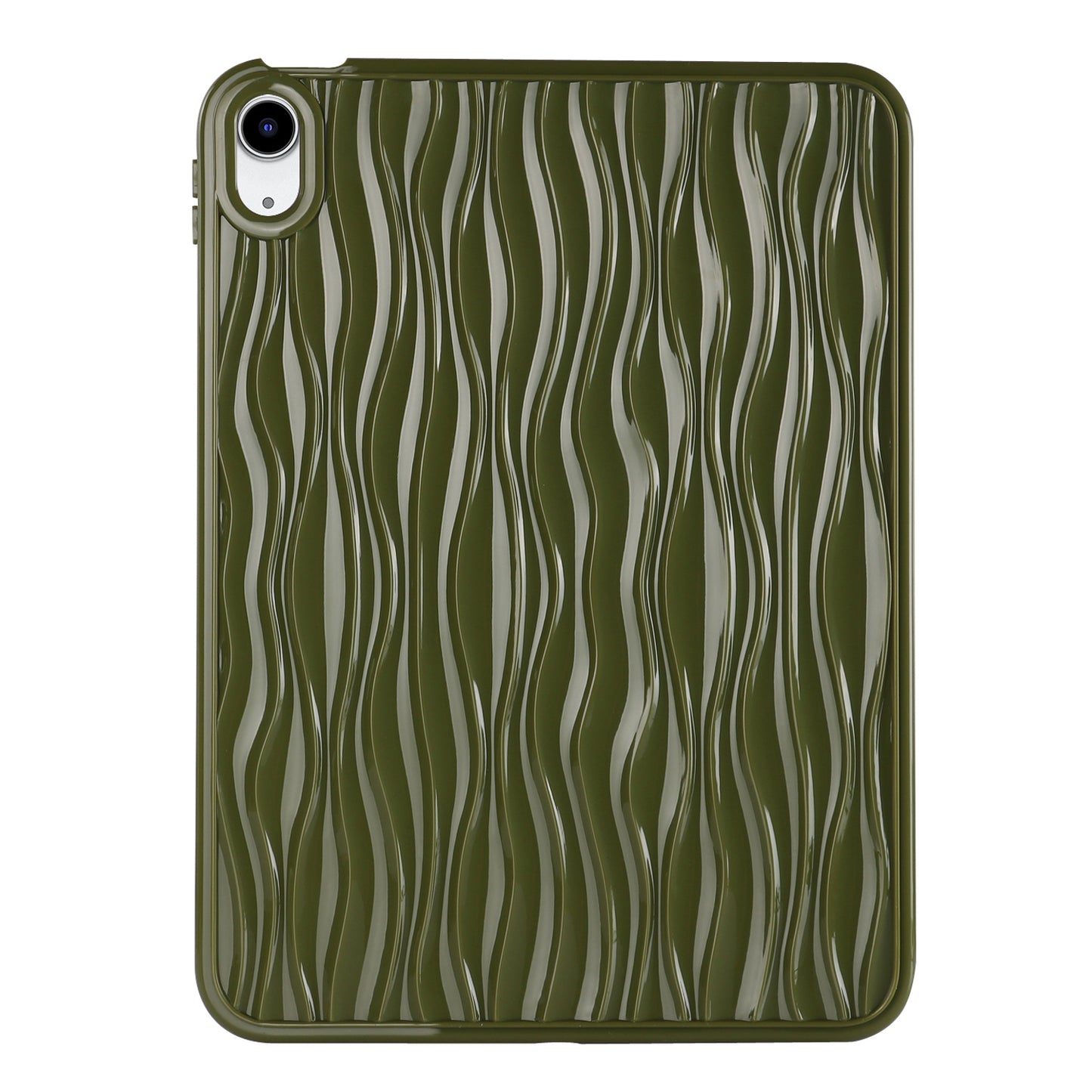 For iPad 10.9 (2022) Wave Texture Shockproof Cover Soft TPU Tablet Protective Case