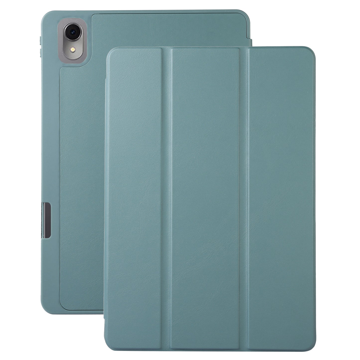 For Huawei MatePad 11 (2023) Solid Color PU Leather Cover Tri-Fold Stand Tablet Case with Pencil Slot