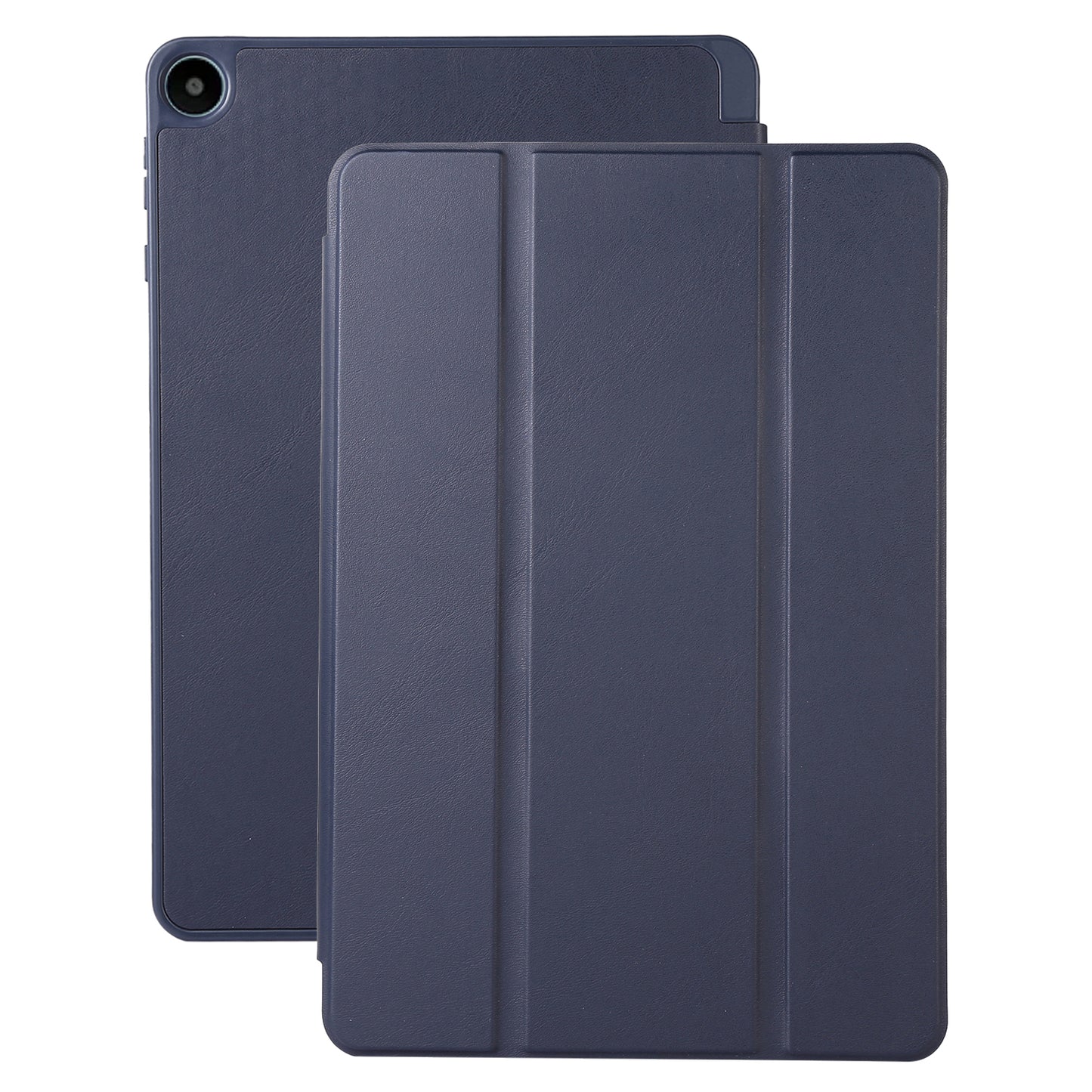 For Huawei MatePad SE 10.4-inch Solid Color PU Leather Tablet Cover Tri-Fold Stand Anti-drop Case with Pencil Slot