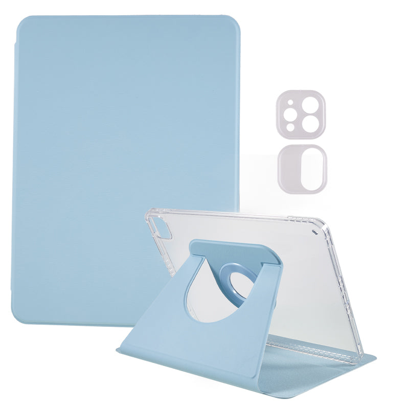 For iPad Pro 11-inch (2018) / (2020) / (2021) / (2022) / Air (2020) / (2022) Tablet Cover Rotating Stand Magnetic Detachable PU Leather Case