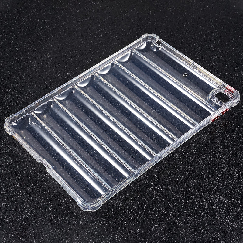 For iPad mini 4 / mini (2019) 7.9 inch Airbag Tablet Case Down Jacket Design Drop-proof Clear TPU Cover