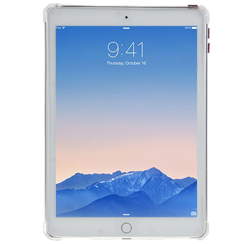 For iPad Air (2013) / Air 2 / iPad 9.7-inch (2017) / (2018) TPU Case Airbag Down Jacket Design Clear Tablet Cover