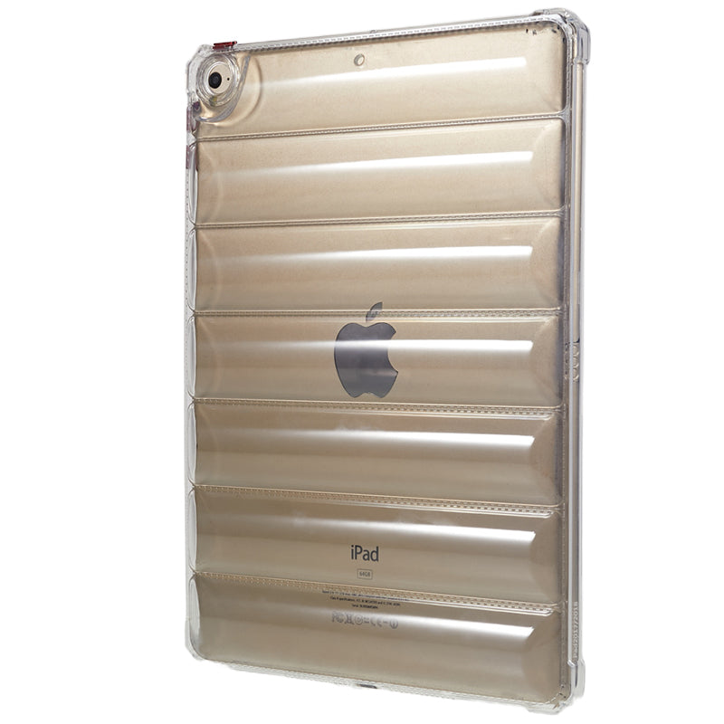 For iPad Air (2013) / Air 2 / iPad 9.7-inch (2017) / (2018) TPU Case Airbag Down Jacket Design Clear Tablet Cover