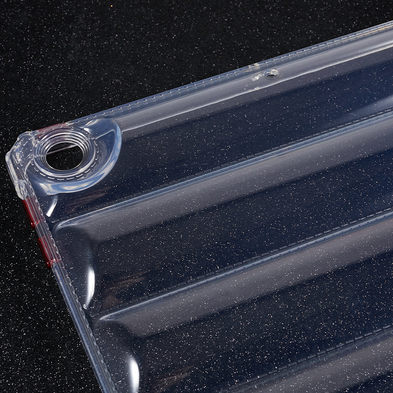 For iPad Air (2013) / Air 2 / iPad 9.7-inch (2017) / (2018) TPU Case Airbag Down Jacket Design Clear Tablet Cover