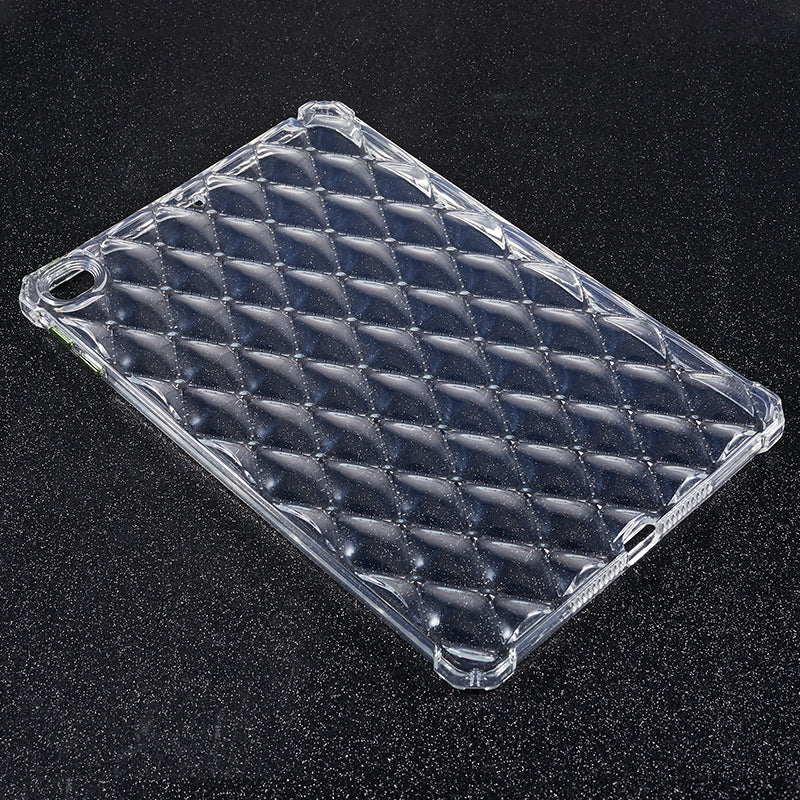 For iPad mini 4 / mini (2019) 7.9 inch Anti-drop Tablet Case Airbag Diamond Texture Clear TPU Cover