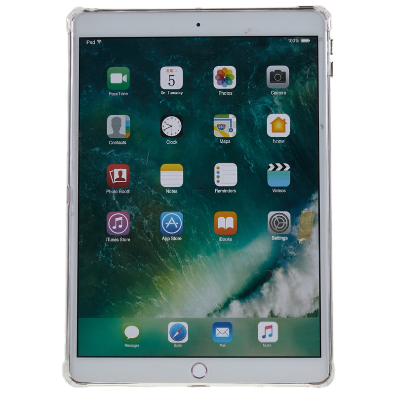 For iPad 10.2 (2021) / (2020) / (2019) Airbag Diamond Texture Anti-drop Cover Soft TPU Clear Tablet Case