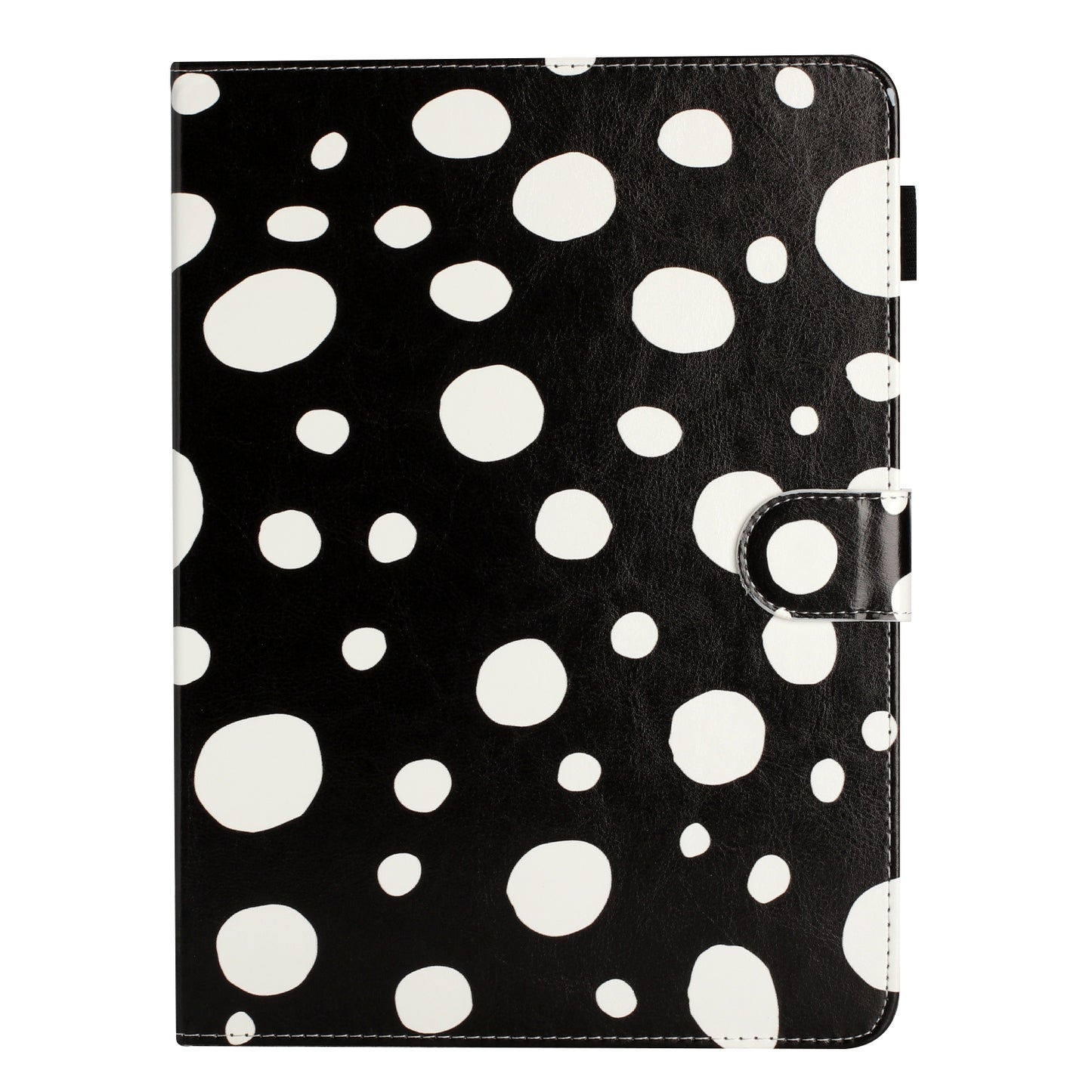 For iPad 10.9 (2022) PU Leather Tablet Cover Dots Pattern Stand Smart Cover with Card Holder