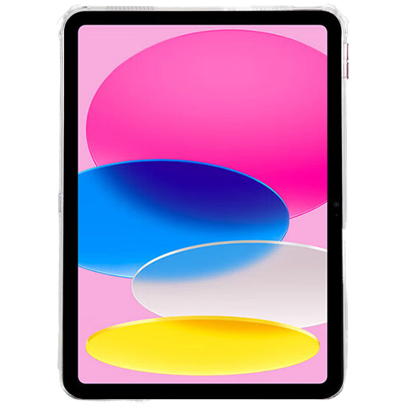For iPad 10.9 (2022) Soft TPU Clear Tablet Case Airbag Down Jacket Design Anti-drop Cover