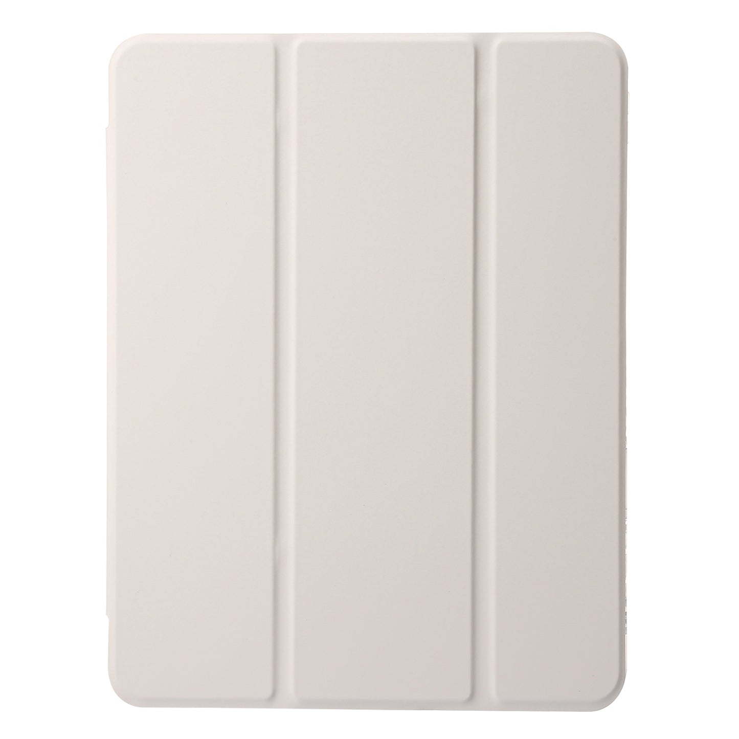 For iPad 10.9 (2022) Tri-fold Stand Smart Case PU Leather Transparent Acrylic+TPU Tablet Cover