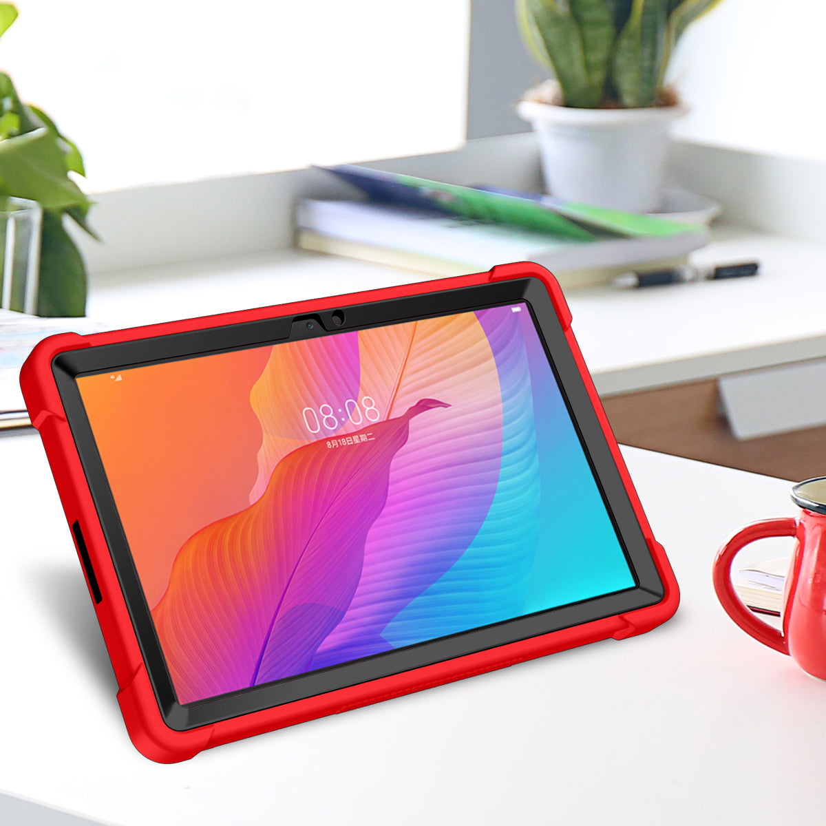 For Huawei MatePad T 10S 10.1 inch / T 10 9.7 inch Shockproof Tablet Shell Kickstand Silicone + PC Dustproof Cover Case
