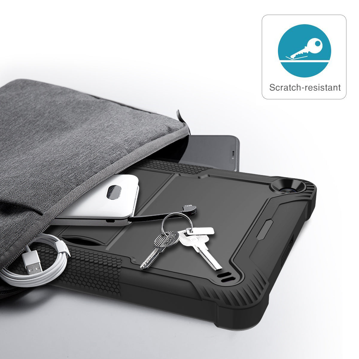 For Huawei MatePad T 10S 10.1 inch / T 10 9.7 inch Shockproof Tablet Shell Kickstand Silicone + PC Dustproof Cover Case