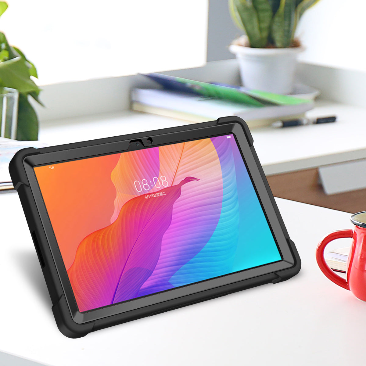 For Huawei MatePad T 10S 10.1 inch / T 10 9.7 inch Shockproof Tablet Shell Kickstand Silicone + PC Dustproof Cover Case