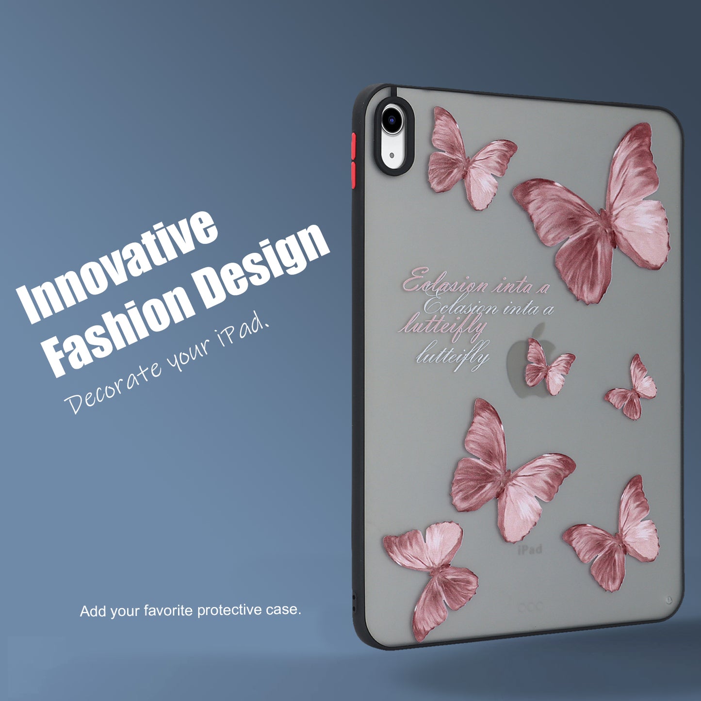 For iPad 10.9 (2022) Soft TPU Tablet Case Pattern Printing Skin-touch Back Cover