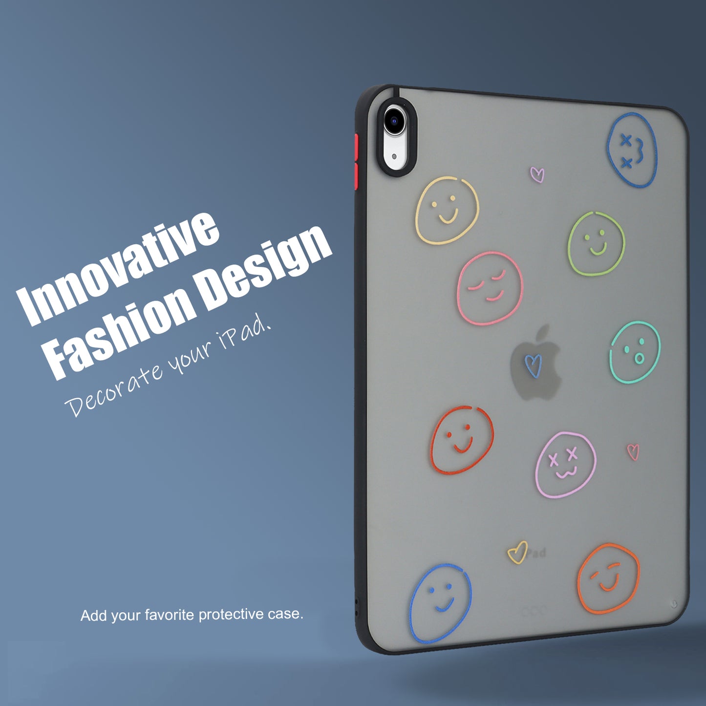 For iPad 10.9 (2022) Soft TPU Tablet Case Pattern Printing Skin-touch Back Cover