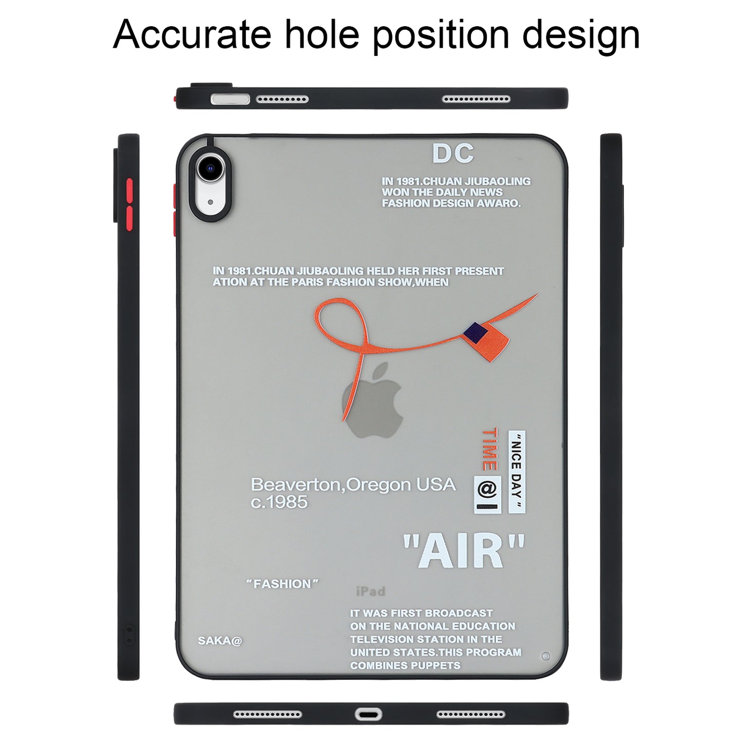 For iPad 10.9 (2022) Soft TPU Tablet Case Pattern Printing Skin-touch Back Cover