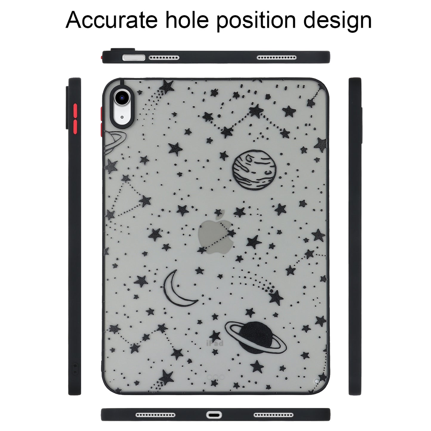 For iPad 10.9 (2022) Soft TPU Tablet Case Pattern Printing Skin-touch Back Cover