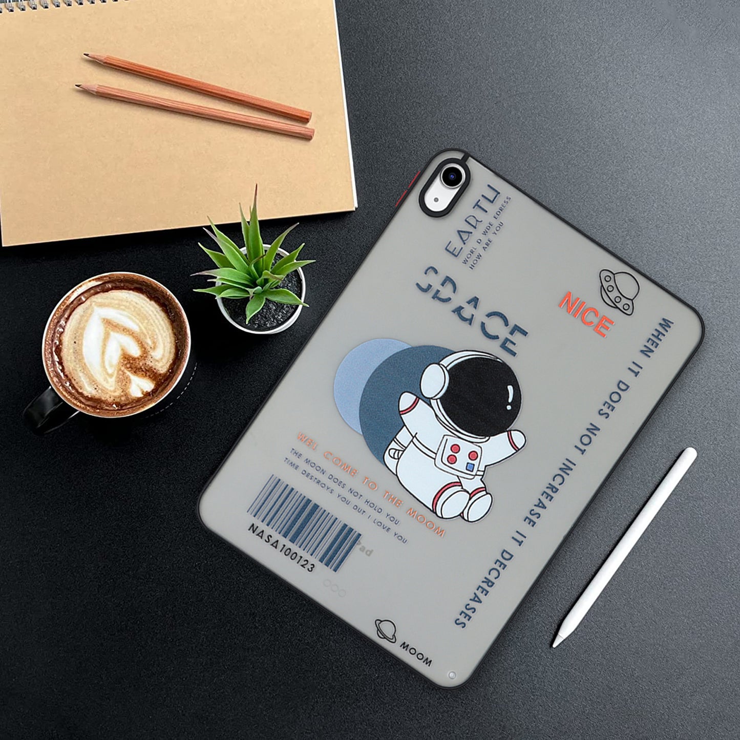 For iPad 10.9 (2022) Soft TPU Tablet Case Pattern Printing Skin-touch Back Cover