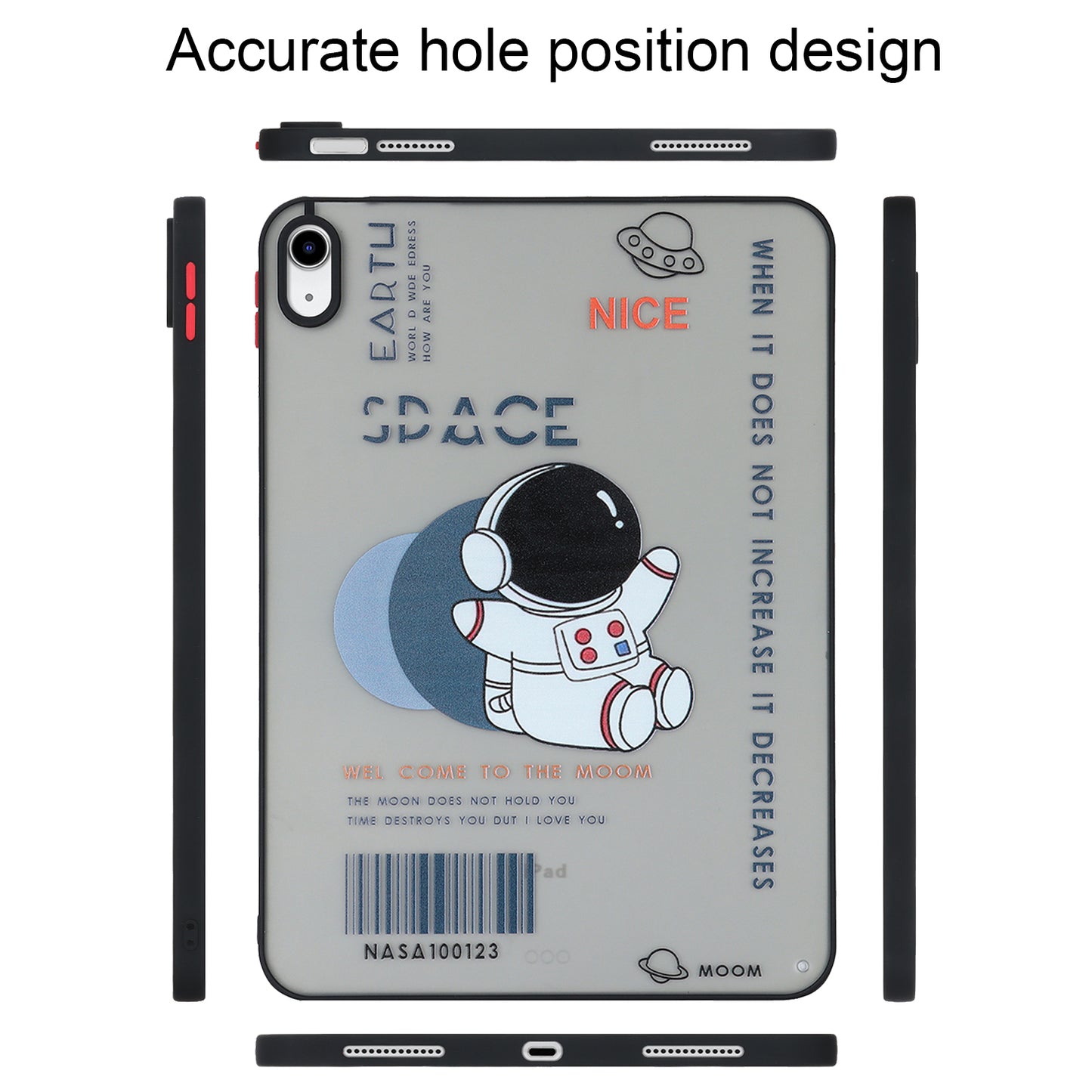 For iPad 10.9 (2022) Soft TPU Tablet Case Pattern Printing Skin-touch Back Cover