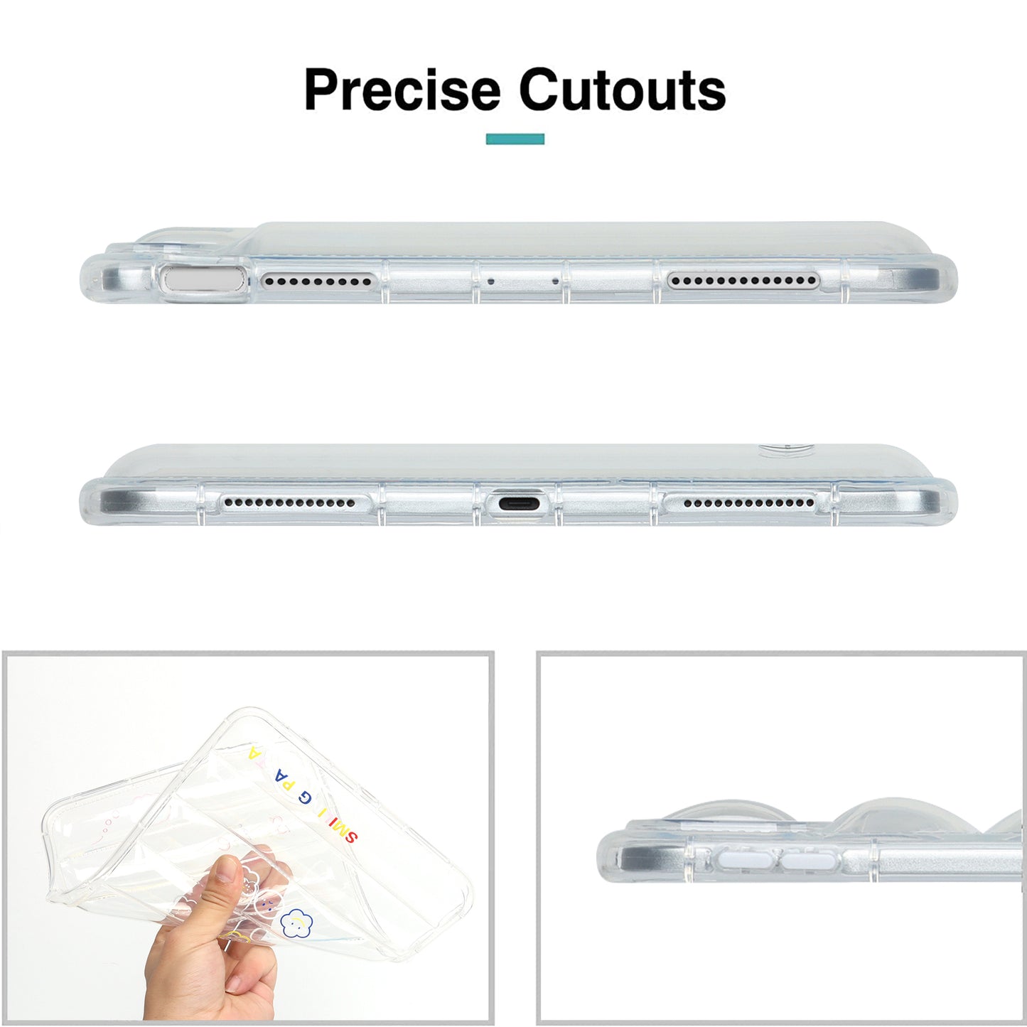 For iPad 10.9 (2022) Soft TPU Pattern Tablet Case Down Jacket Design Air Cushion Shockproof Cover