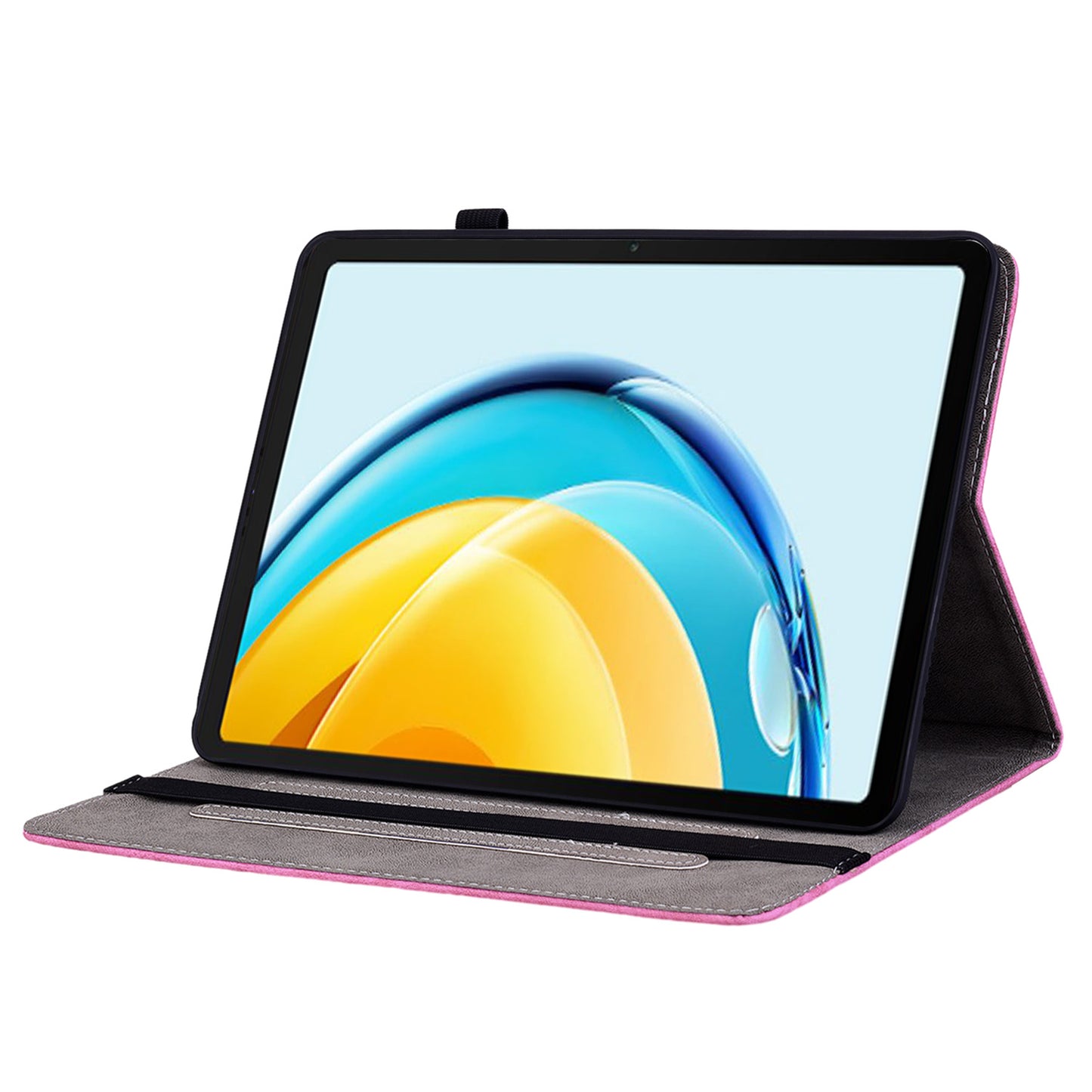 For Huawei MatePad SE 10.4-inch Anti-Dust Tablet Case PU Leather+TPU Shell Imprinted Design Stand Cover