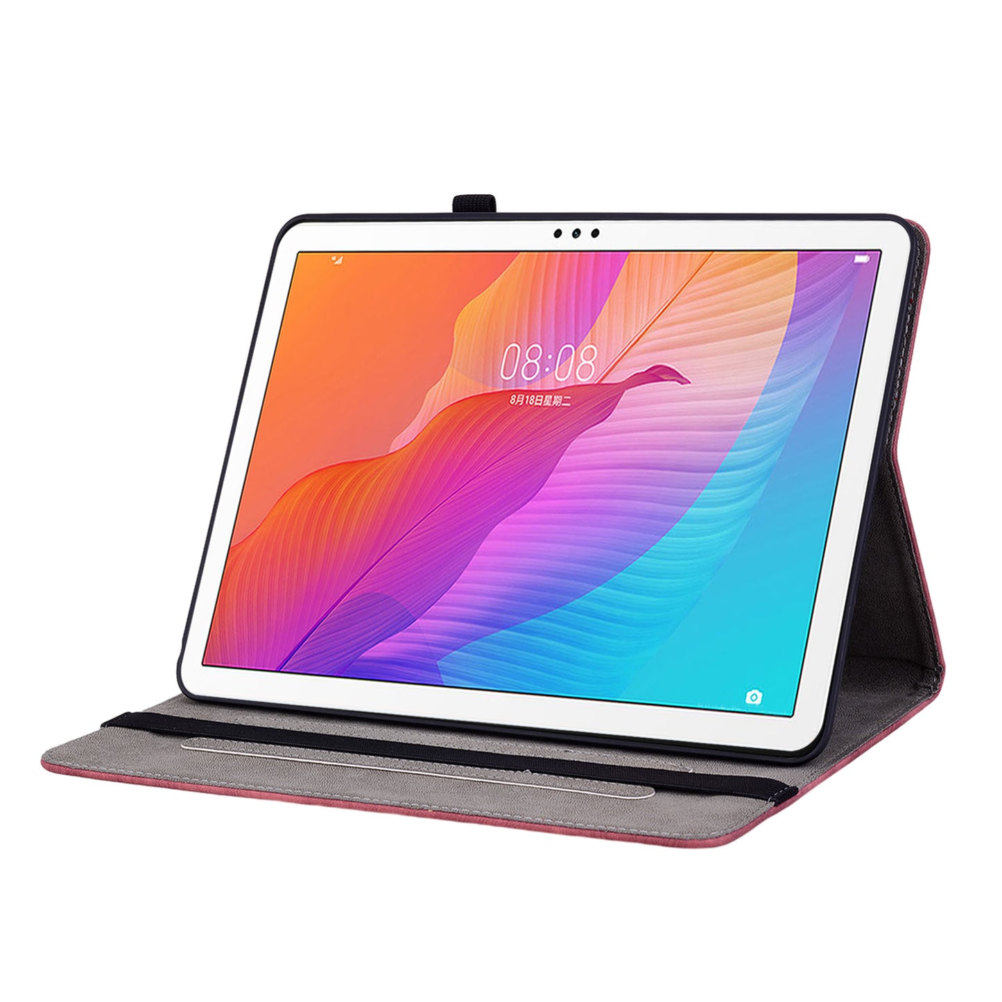 For Huawei Enjoy Tablet 2 / MatePad T 10S / T 10 9.7 inch Imprinted Design Stand Tablet PU Leather Case Cover