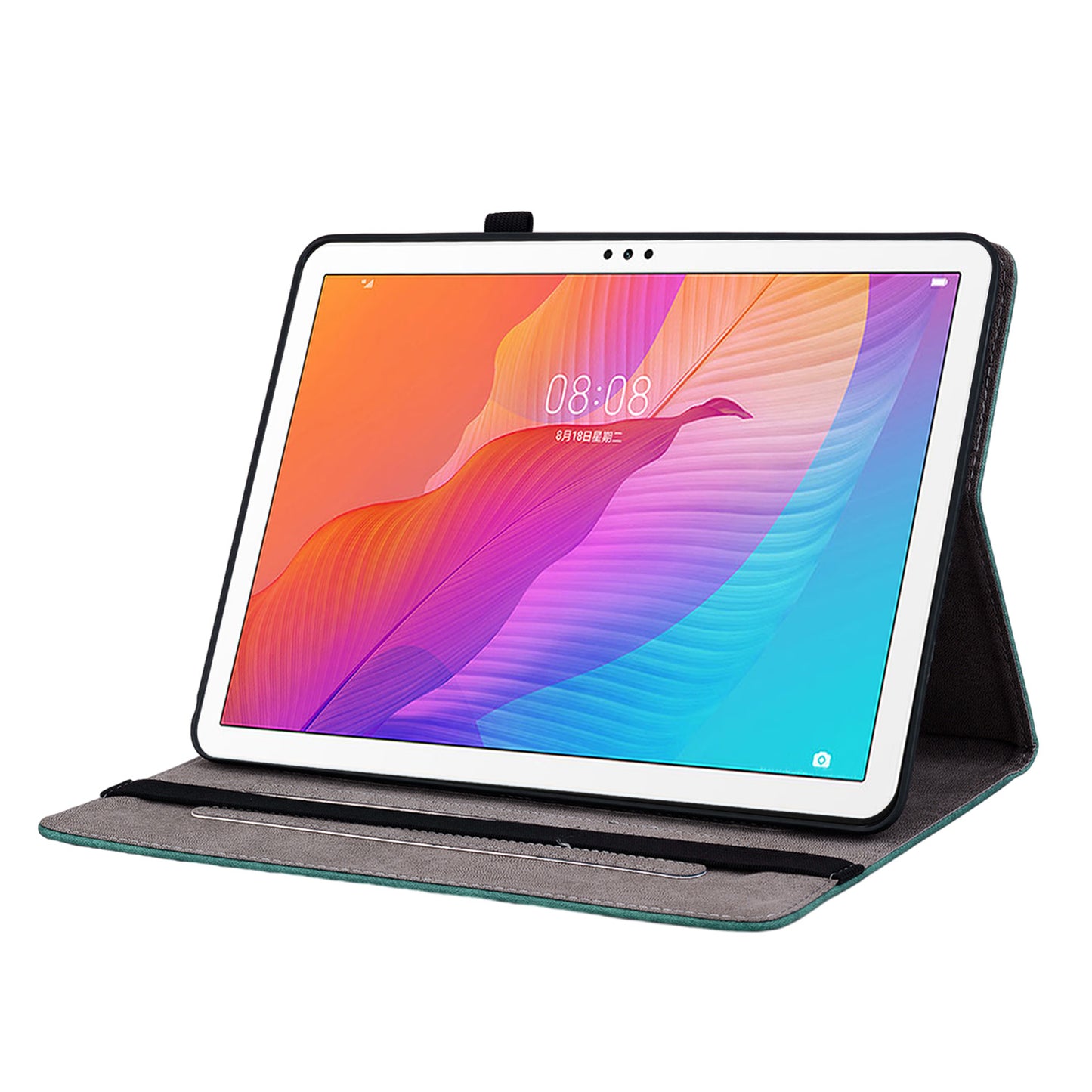 For Huawei Enjoy Tablet 2 / MatePad T 10S / T 10 9.7 inch Imprinted Design Stand Tablet PU Leather Case Cover