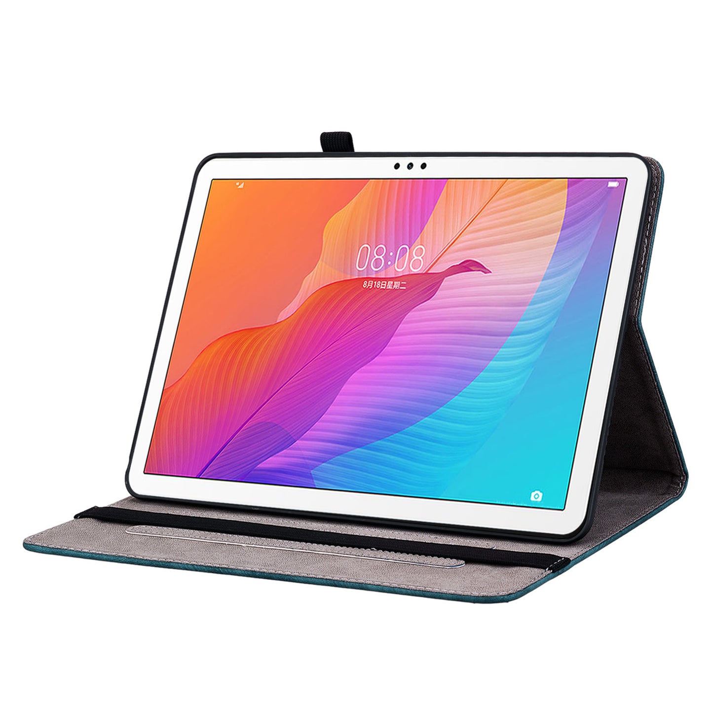 For Huawei Enjoy Tablet 2 / MatePad T 10S / T 10 9.7 inch Imprinted Design Stand Tablet PU Leather Case Cover