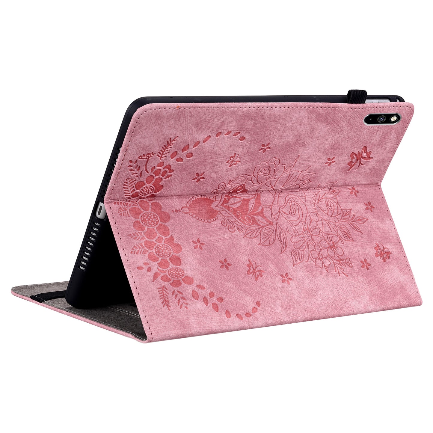 For Huawei MatePad Pro 10.8 (2021) Imprinted Stand PU Leather Tablet Cover Protective Case