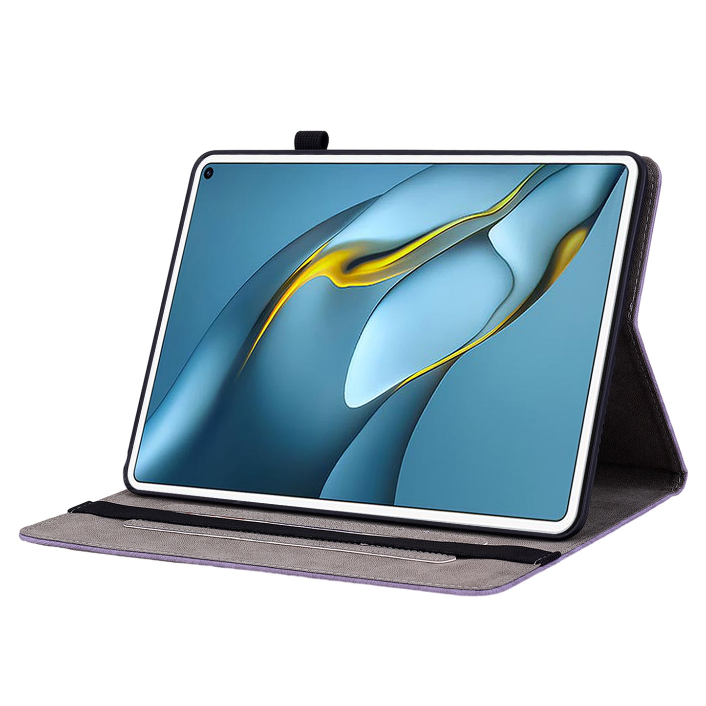 For Huawei MatePad Pro 10.8 (2021) Imprinted Stand PU Leather Tablet Cover Protective Case