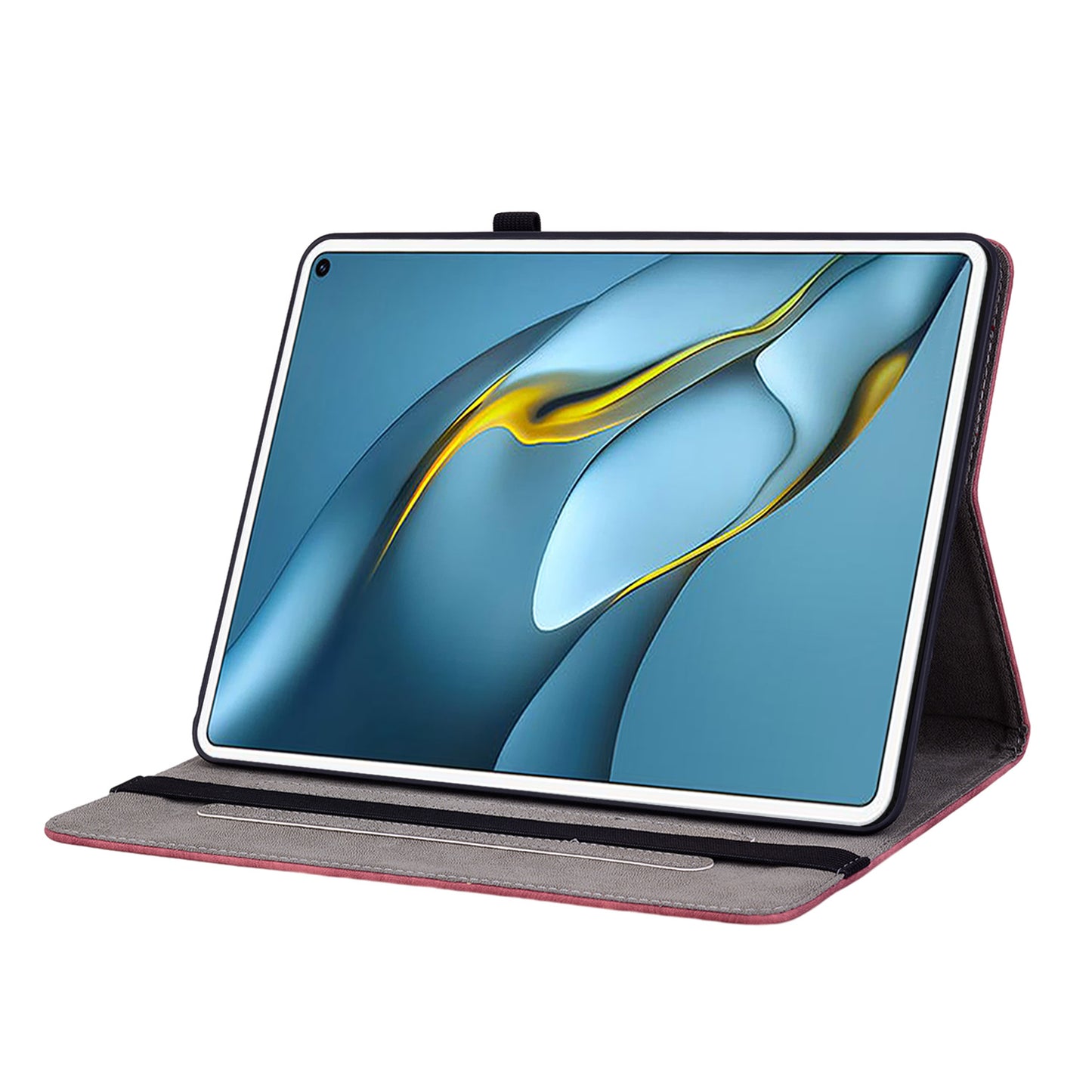 For Huawei MatePad Pro 10.8 (2021) Imprinted Stand PU Leather Tablet Cover Protective Case