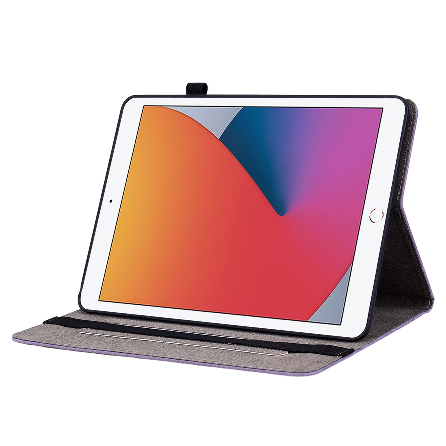 For iPad 10.2 (2019) / (2020) / (2021) / iPad Air 10.5 inch (2019) Smart Tablet Case PU Leather Stand Imprinted Cover