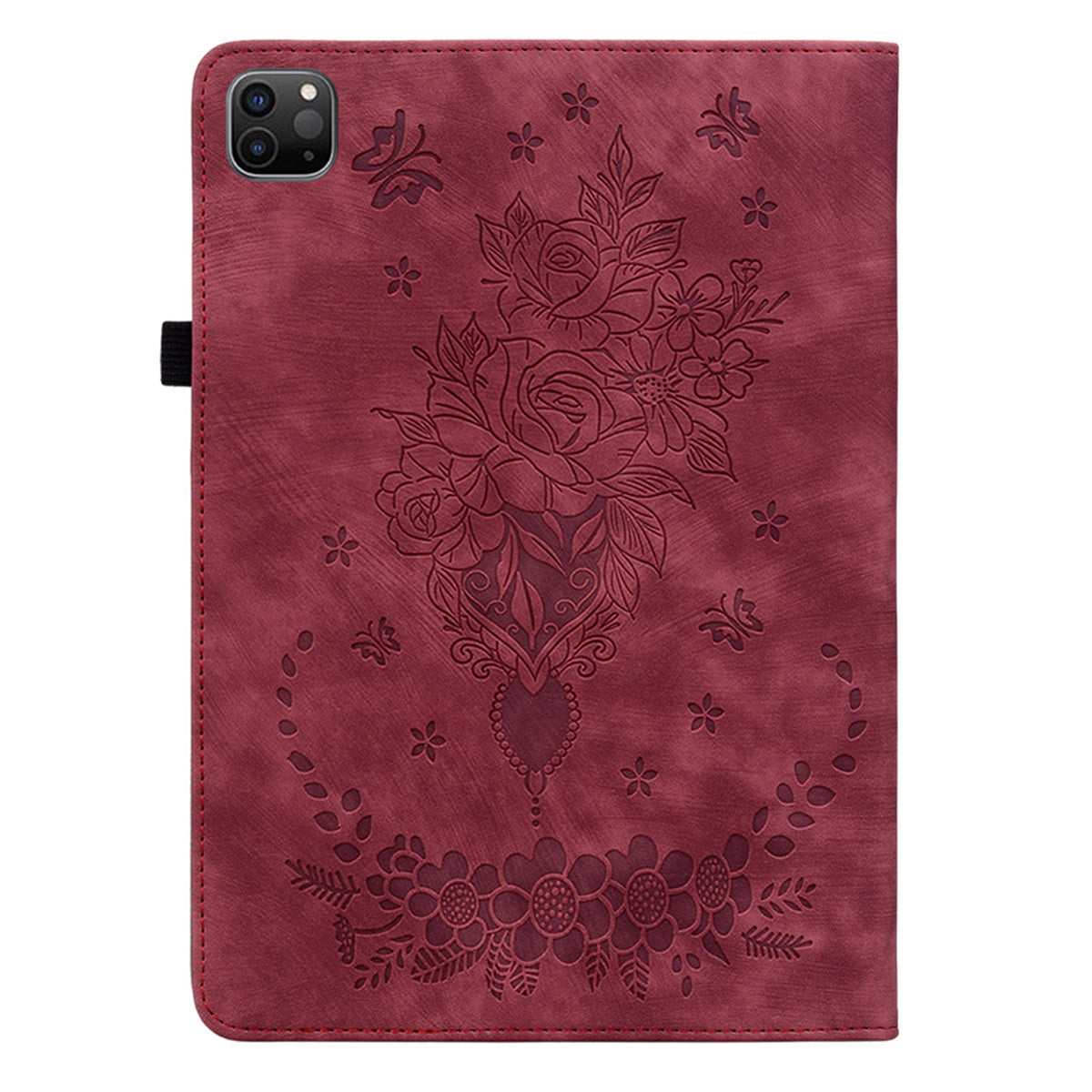 For iPad Pro 11-inch (2018) / (2020) / (2021) / (2022) / Air (2020) / Air (2022) Imprinted Leather Cover Auto Wake / Sleep Stand Case
