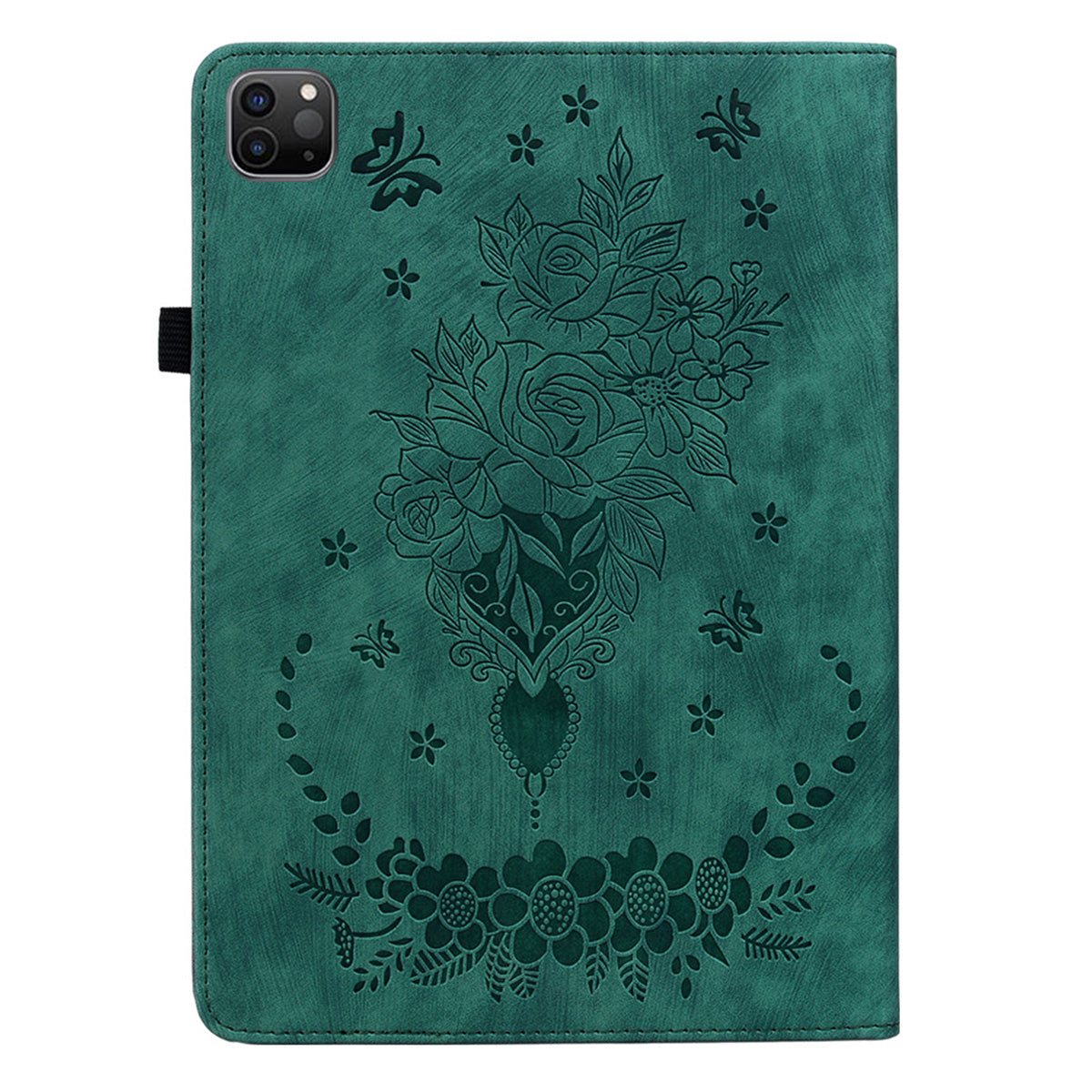 For iPad Pro 11-inch (2018) / (2020) / (2021) / (2022) / Air (2020) / Air (2022) Imprinted Leather Cover Auto Wake / Sleep Stand Case