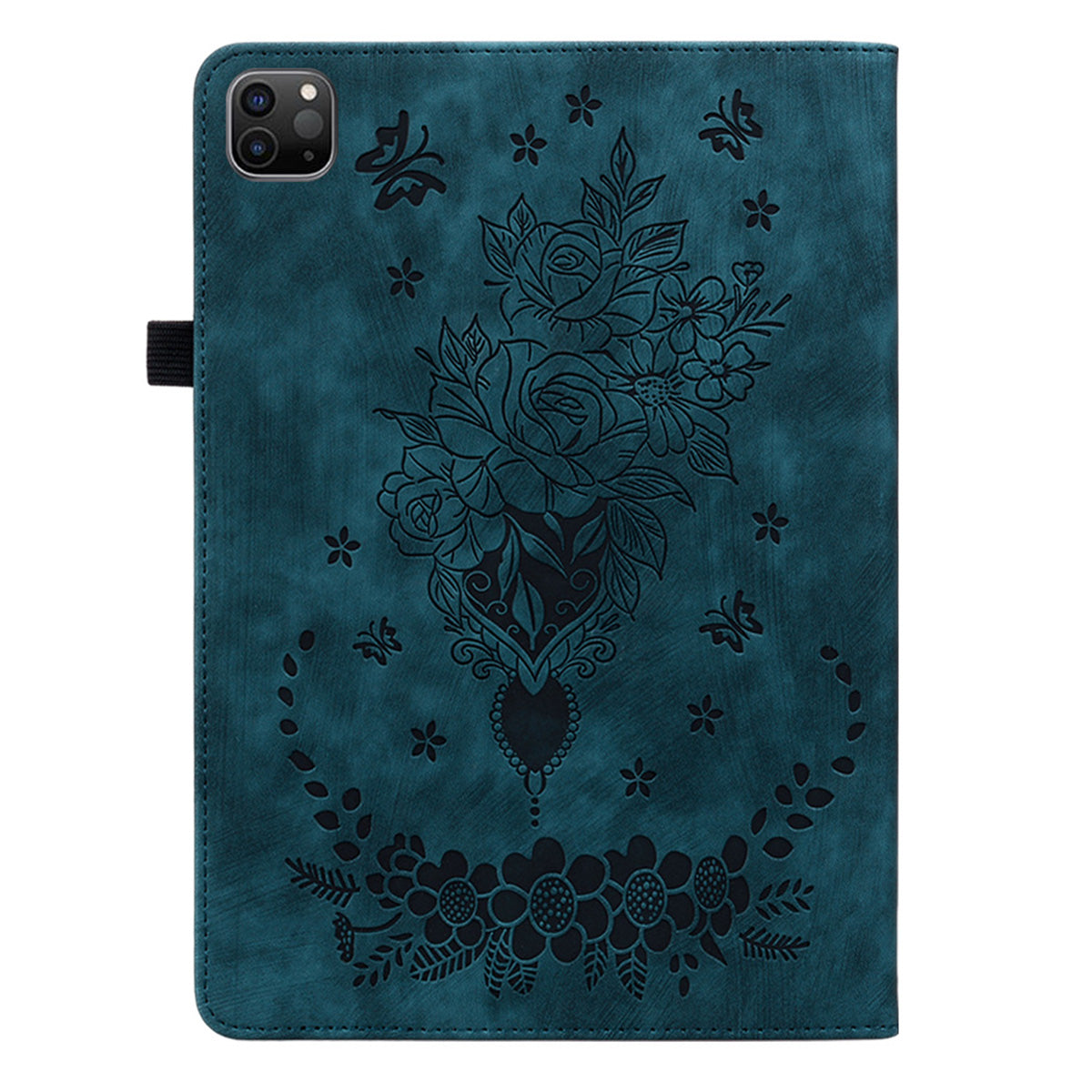 For iPad Pro 11-inch (2018) / (2020) / (2021) / (2022) / Air (2020) / Air (2022) Imprinted Leather Cover Auto Wake / Sleep Stand Case