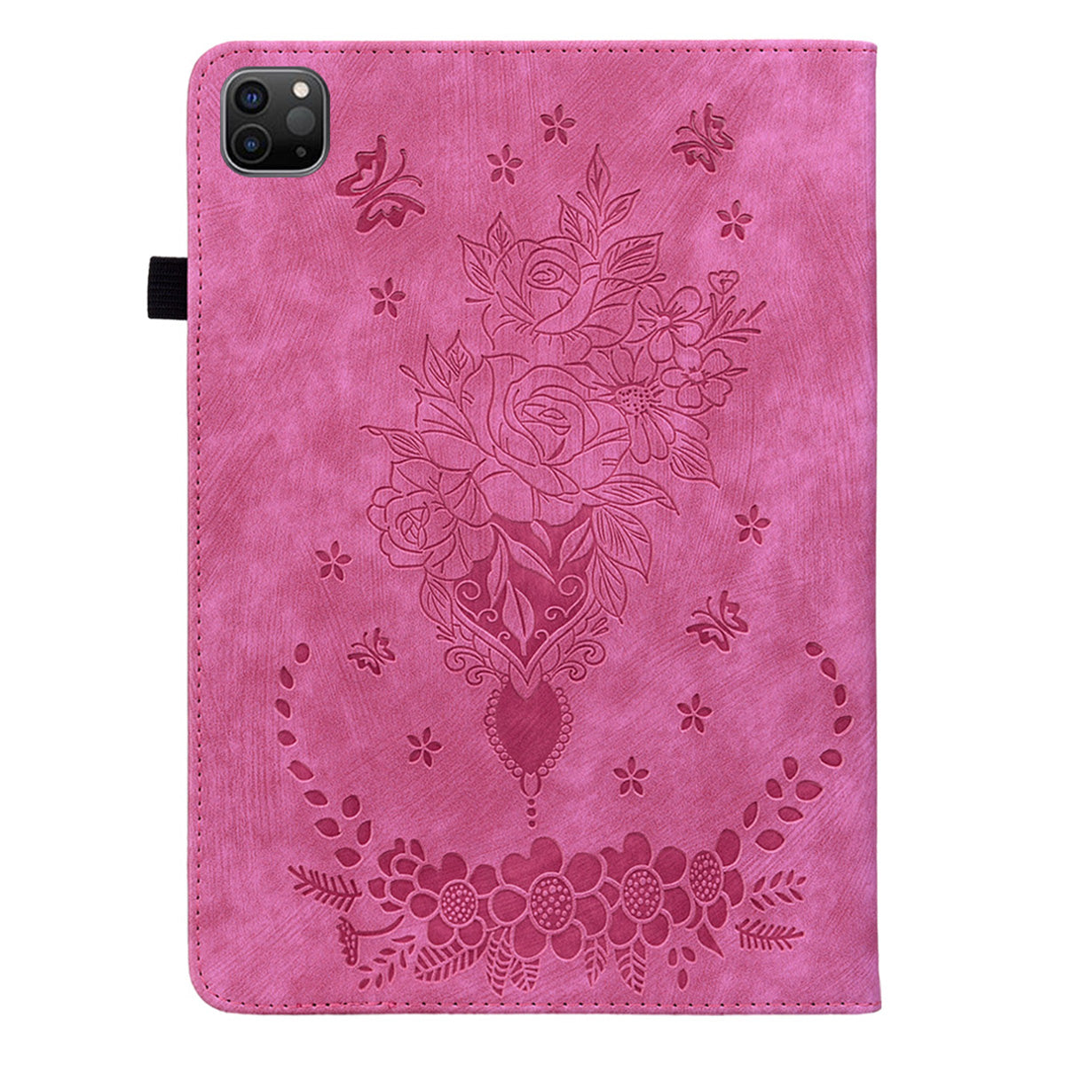 For iPad Pro 11-inch (2018) / (2020) / (2021) / (2022) / Air (2020) / Air (2022) Imprinted Leather Cover Auto Wake / Sleep Stand Case