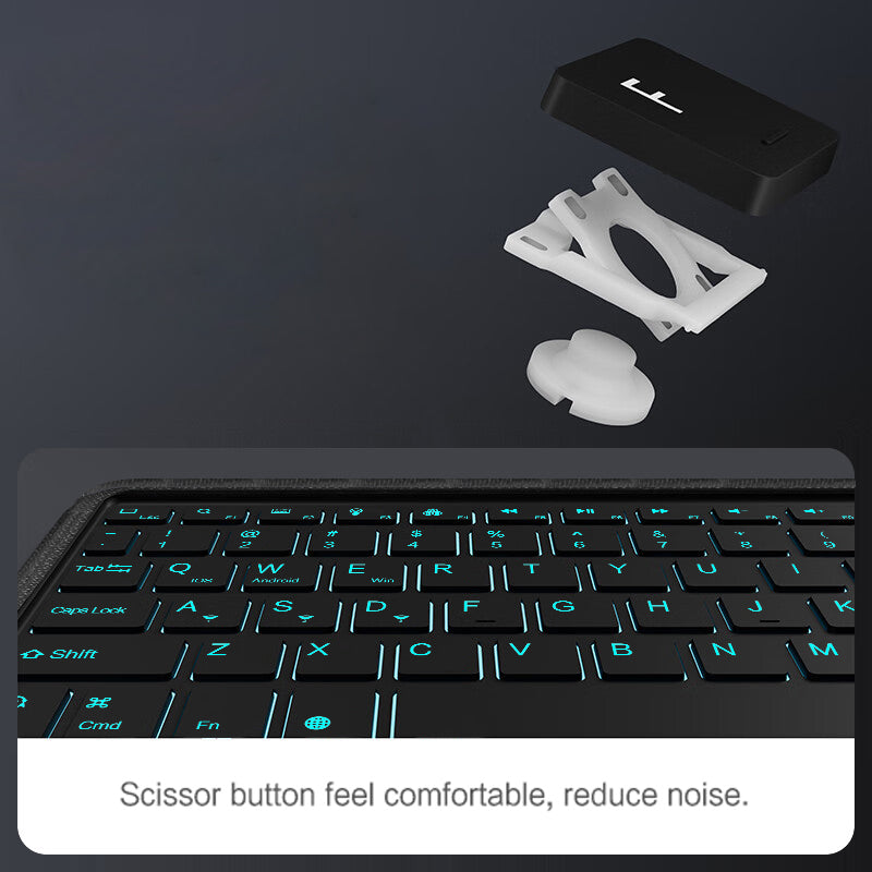 For Huawei MatePad Air 11.5 inch (2023) PU Leather Tablet Case Stand Cover with Removable Wireless Backlit Keyboard