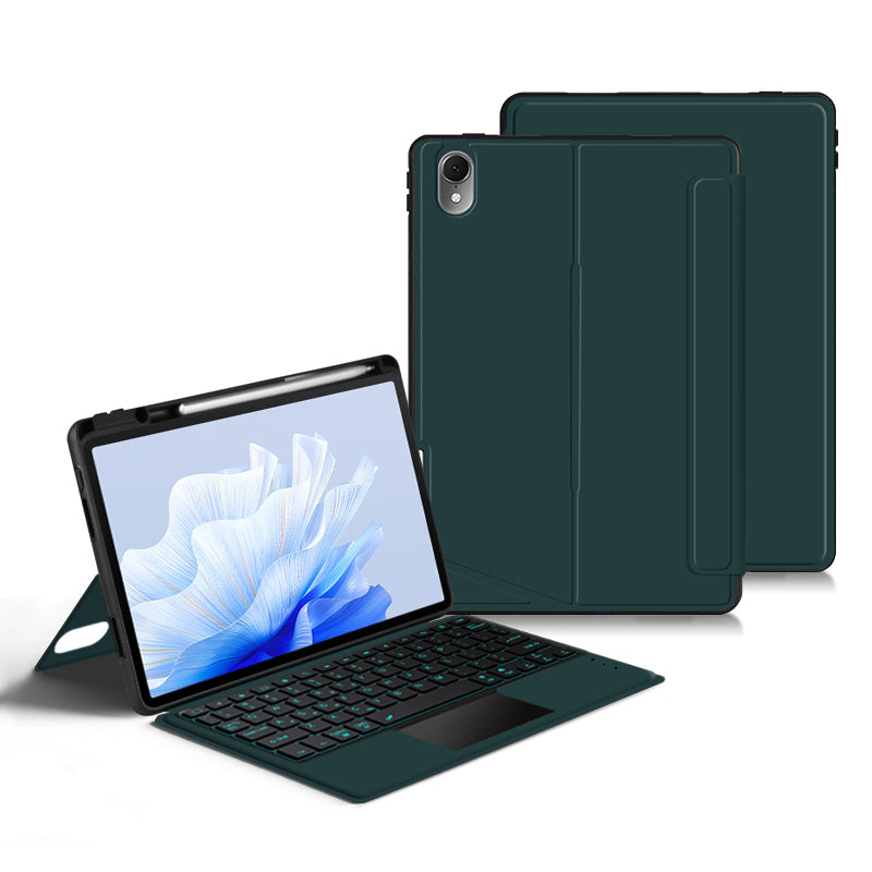 For Huawei MatePad Air 11.5 inch (2023) PU Leather Tablet Case Stand Cover with Removable Wireless Backlit Keyboard