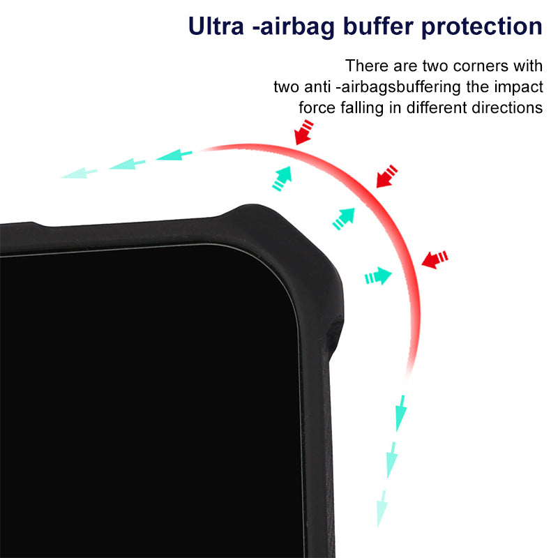 For iPad mini (2021) TPU+PC Tablet Case Air Cushion Protective Kickstand Cover with Pencil Holder