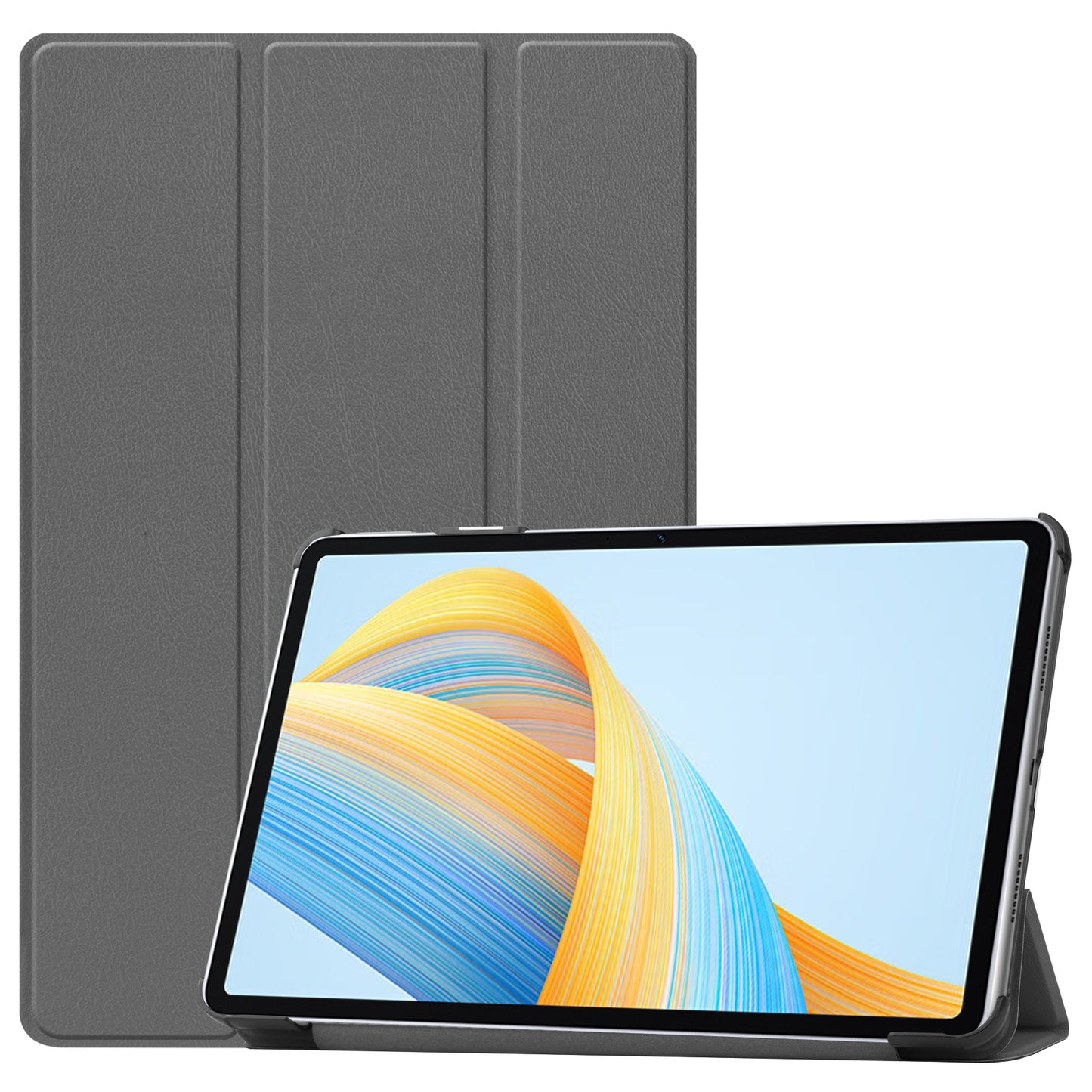 For Honor Pad V8 Tri-fold Stand Tablet Case PU Leather Full Protective Cover with Auto Sleep / Wake