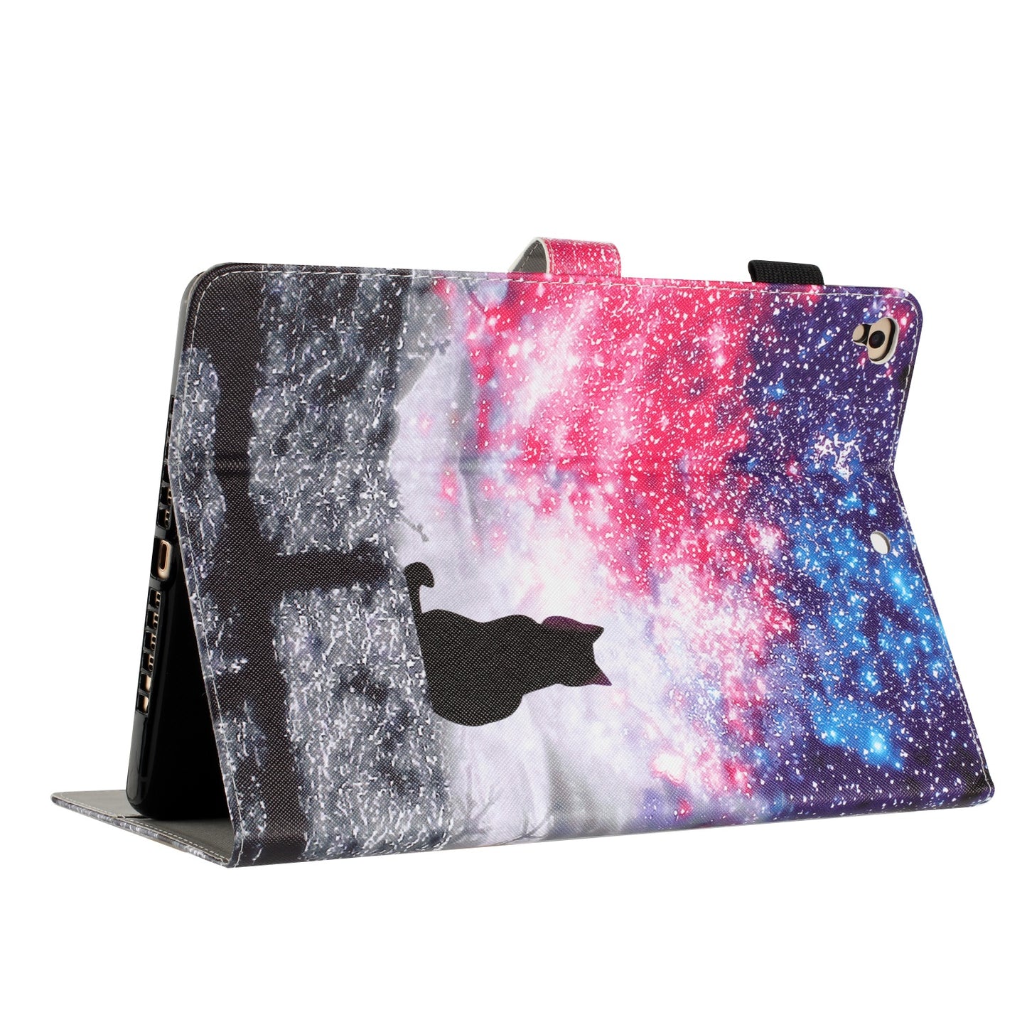 For iPad 9.7-inch (2017) / (2018) / iPad Air (2013) / Air 2 PU Leather Tablet Case Pattern Printing Shockproof Cover with Card Holder