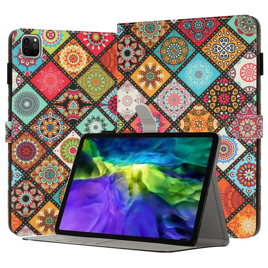 For iPad Pro 11-inch (2018) / (2020) / (2021) / (2022) Shockproof Tablet Case Pattern Printing PU Leather Flip Cover