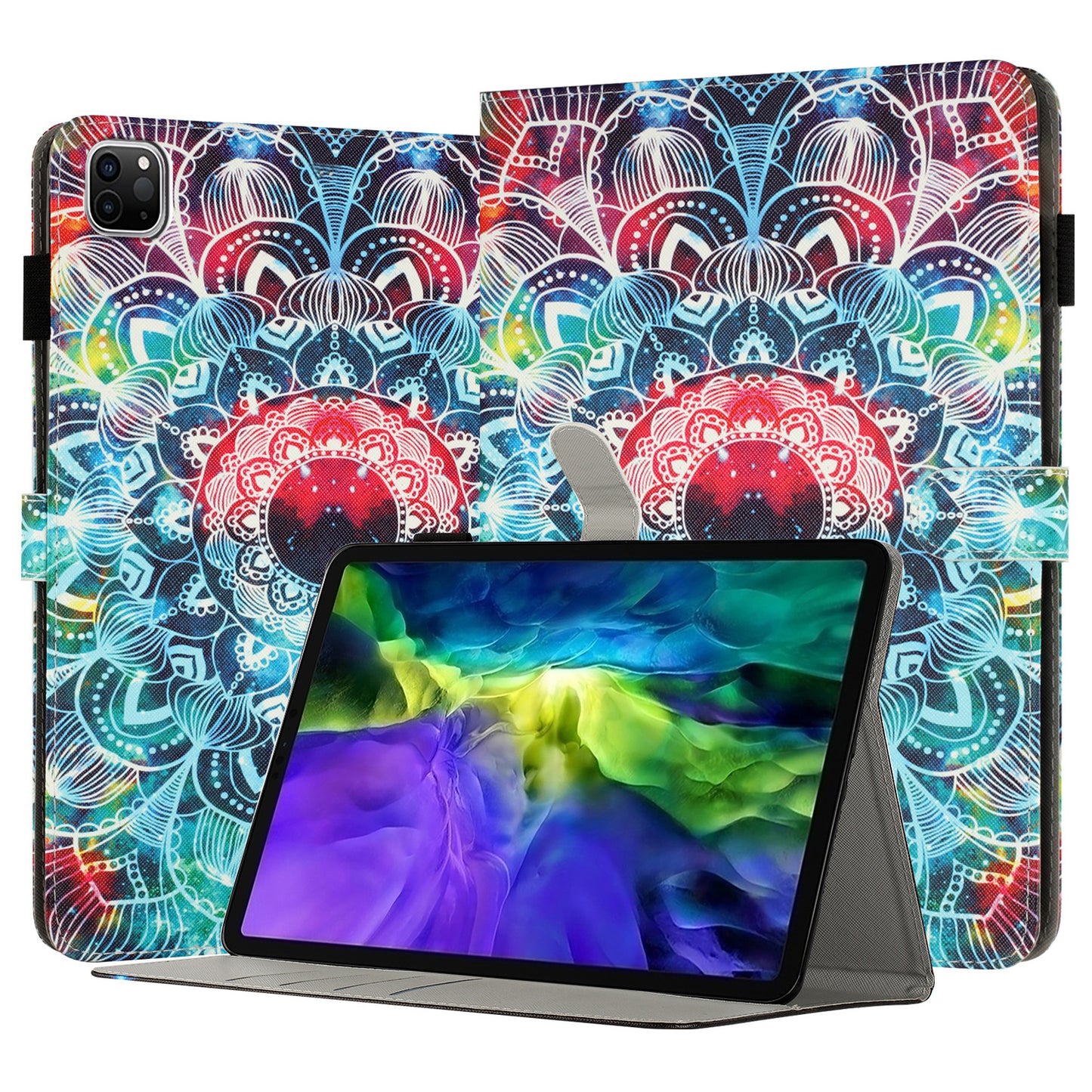 For iPad Pro 11-inch (2018) / (2020) / (2021) / (2022) Shockproof Tablet Case Pattern Printing PU Leather Flip Cover